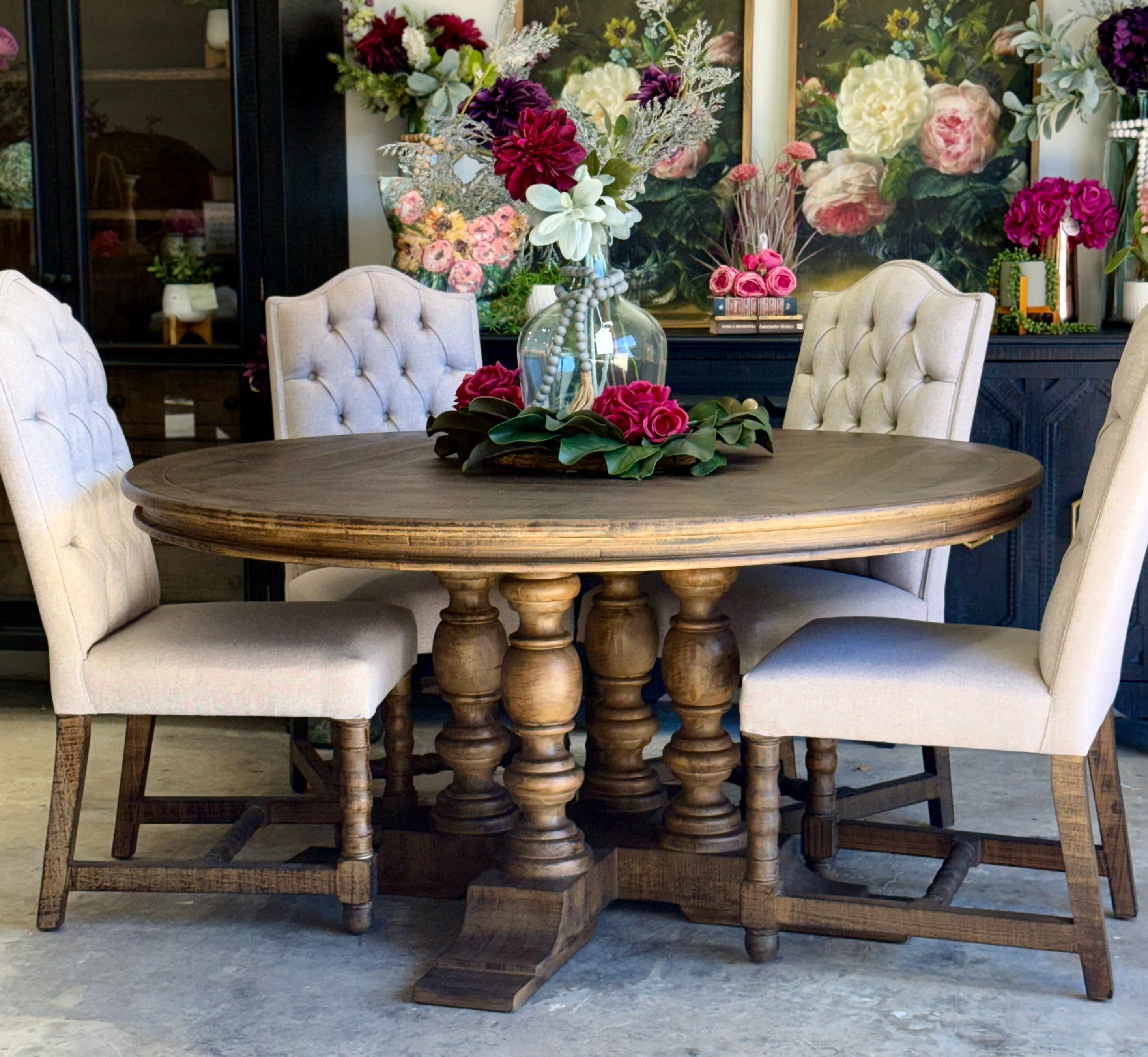 Kennedy 63" Round Dining Table-Honeywood™