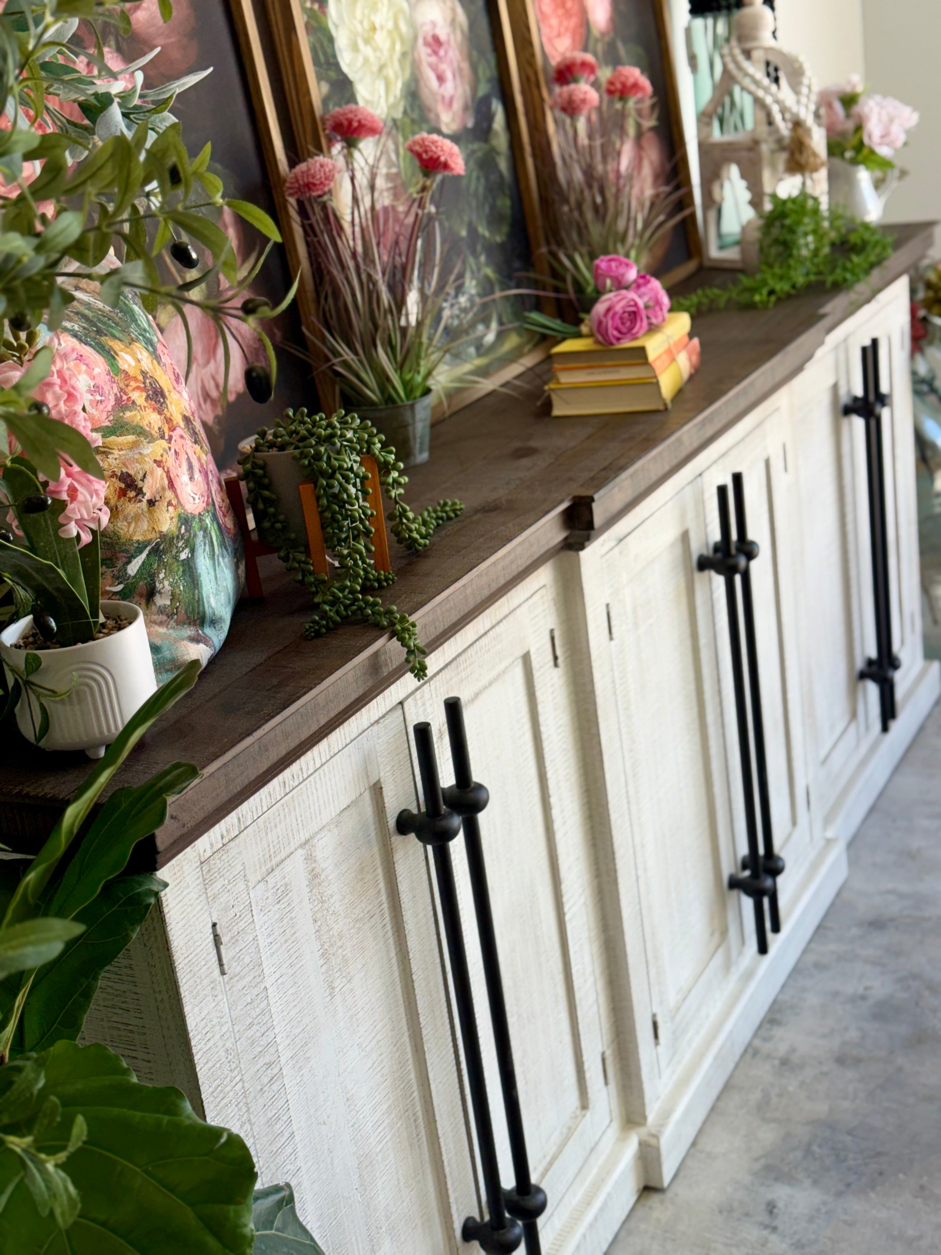 Kylie Console-White Wheat/Honeywood™