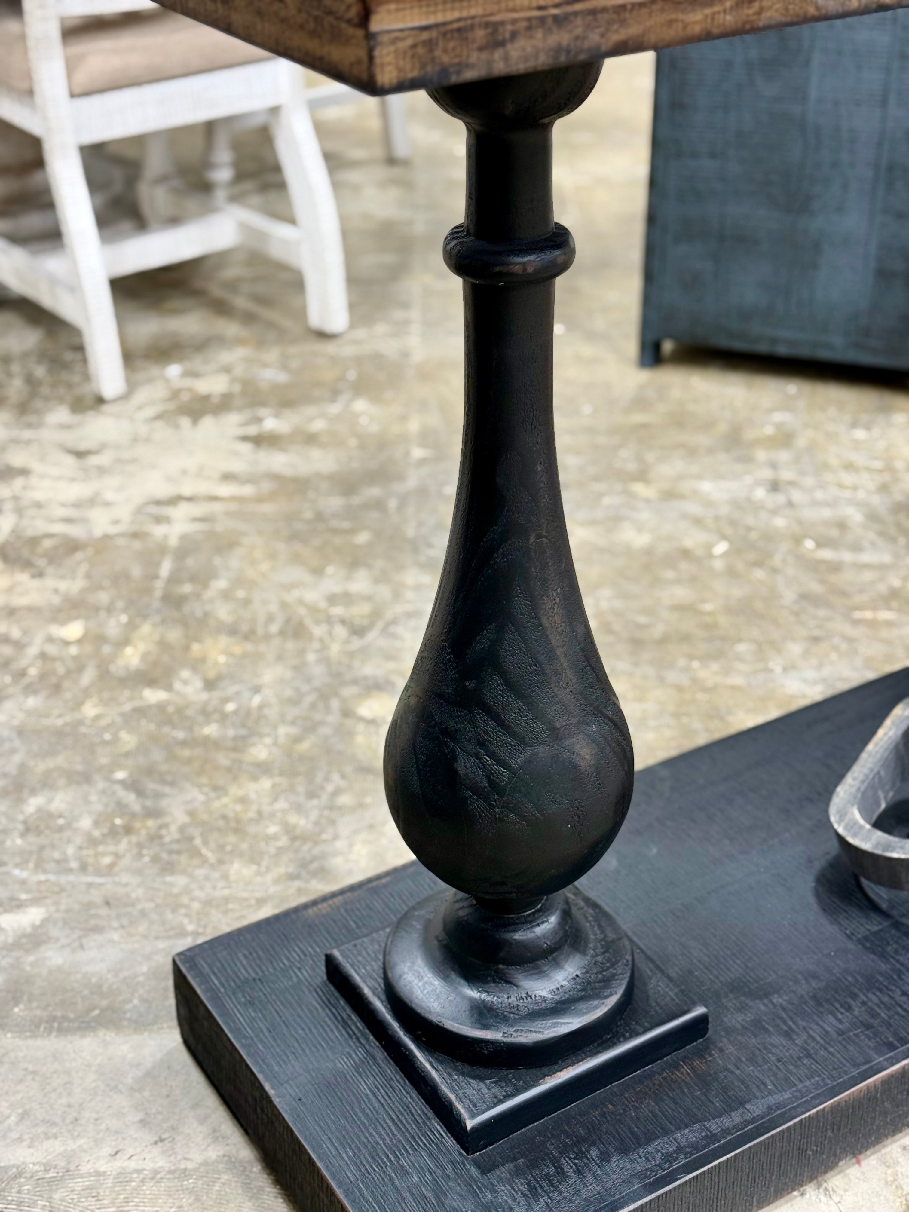 Amber Entryway/Sofa table-Handrubbed Black/Honeywood™