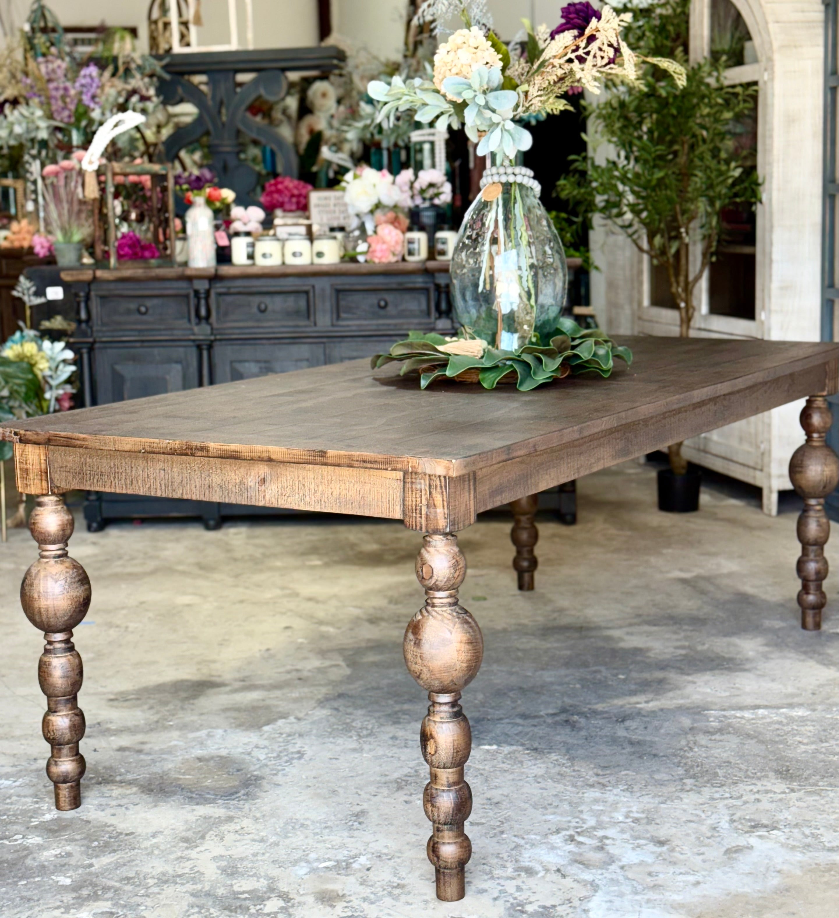 Sophie 7 Foot Honeywood™ Dining Table Set With Chairs