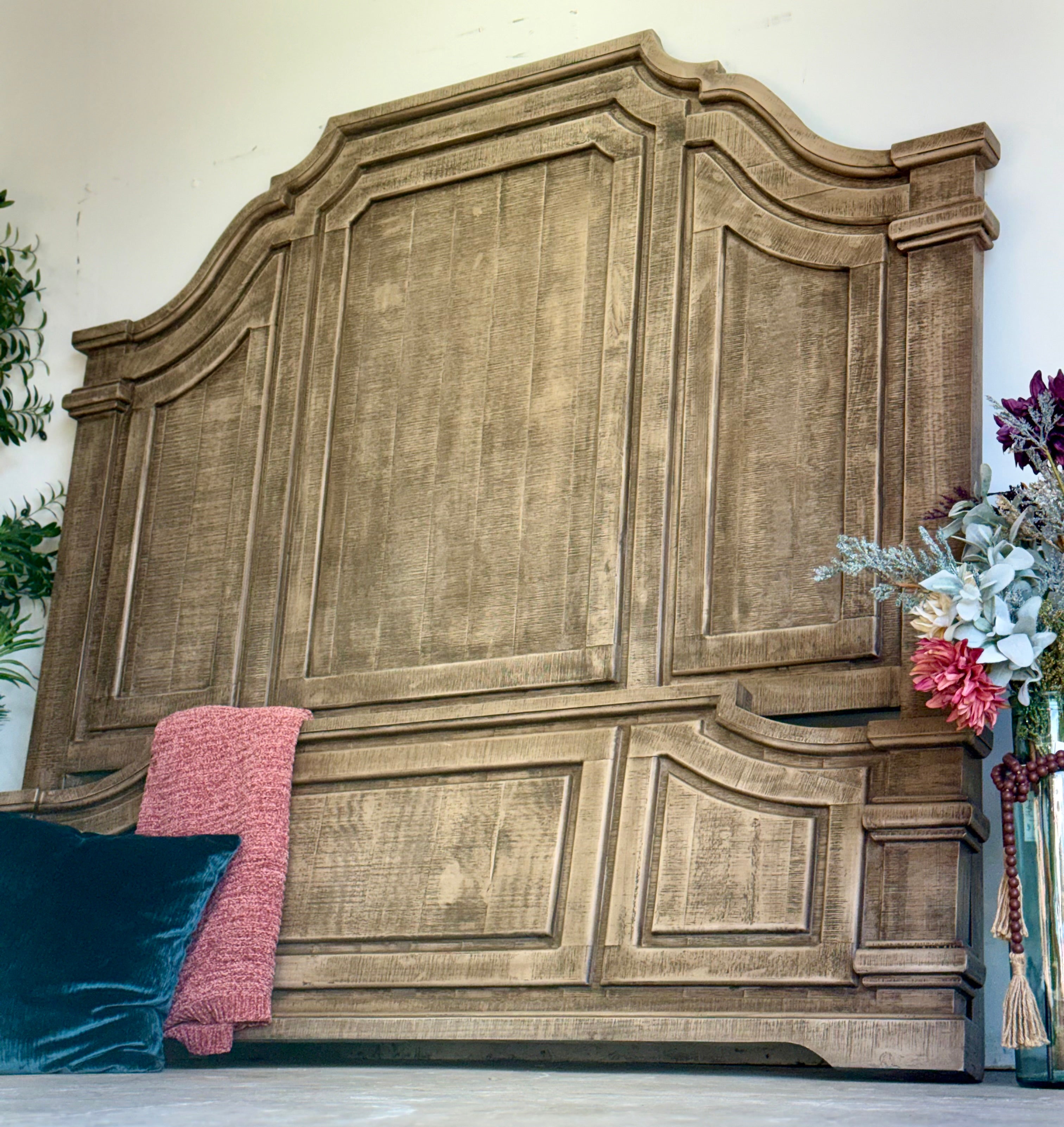 Eden King Bed-Sandstone