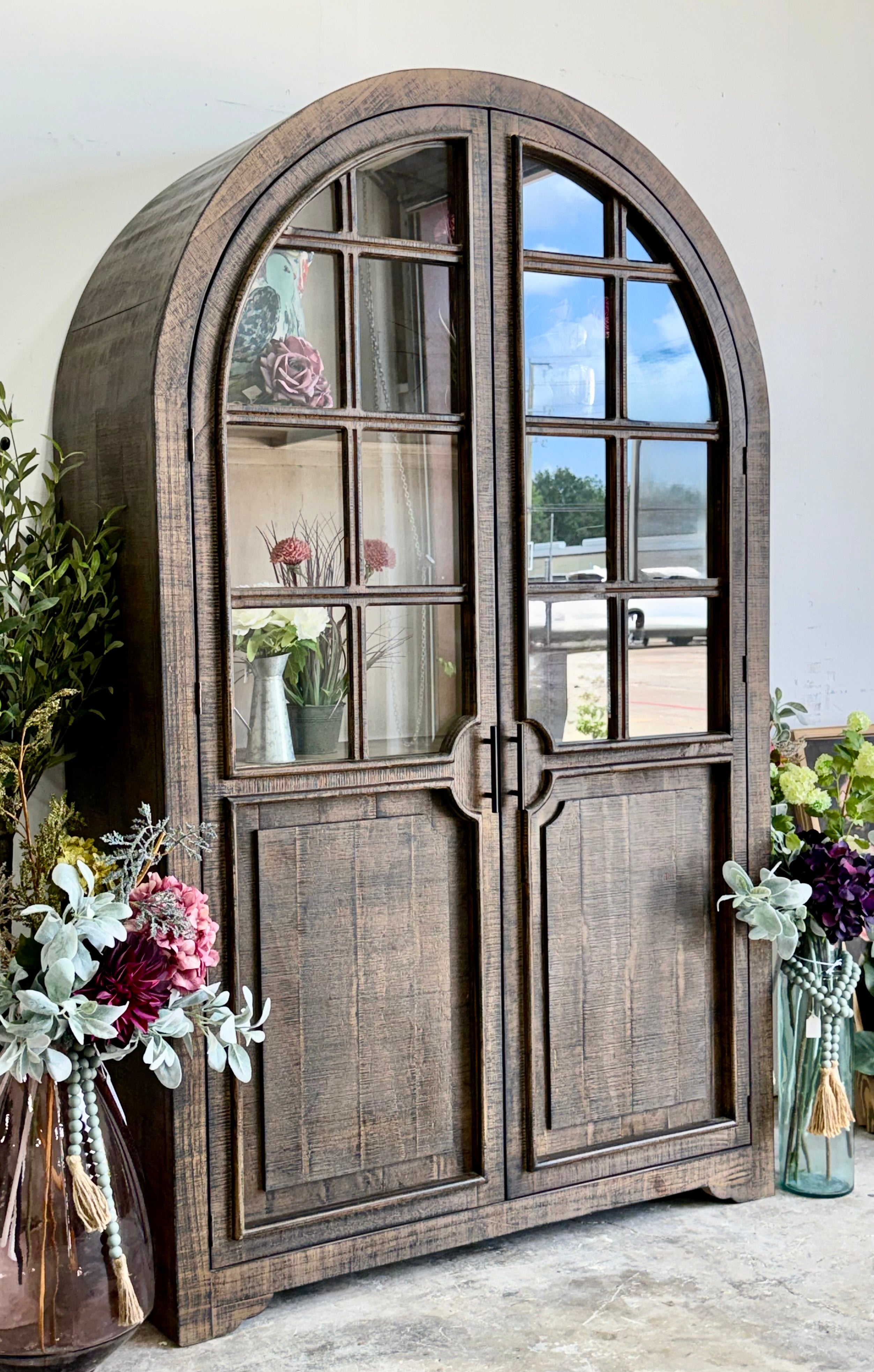 Tiffany Dome Vitrine-Honeywood