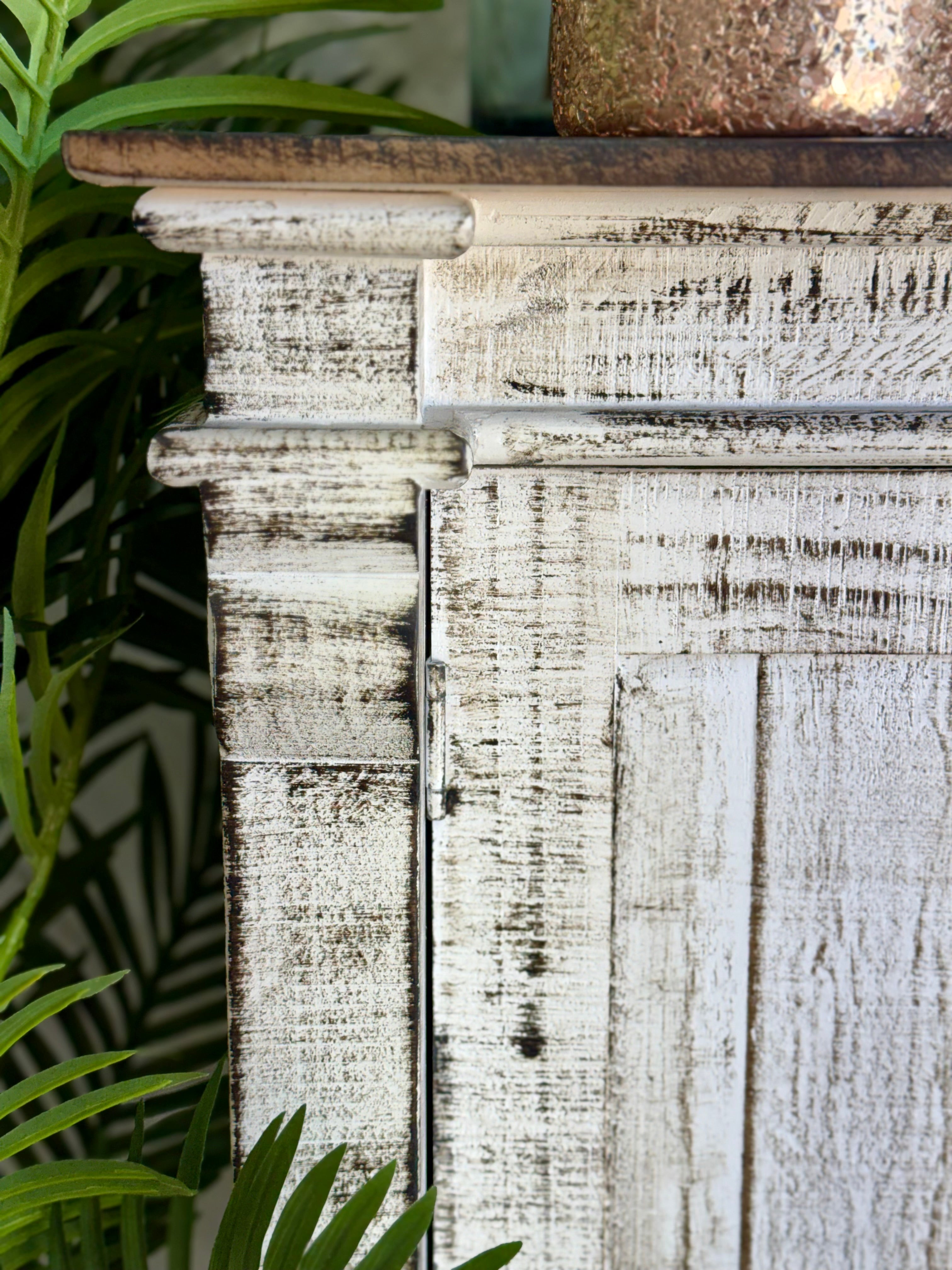 Allison 108" 6 Door Console-Toasted Wheat/Honeywood