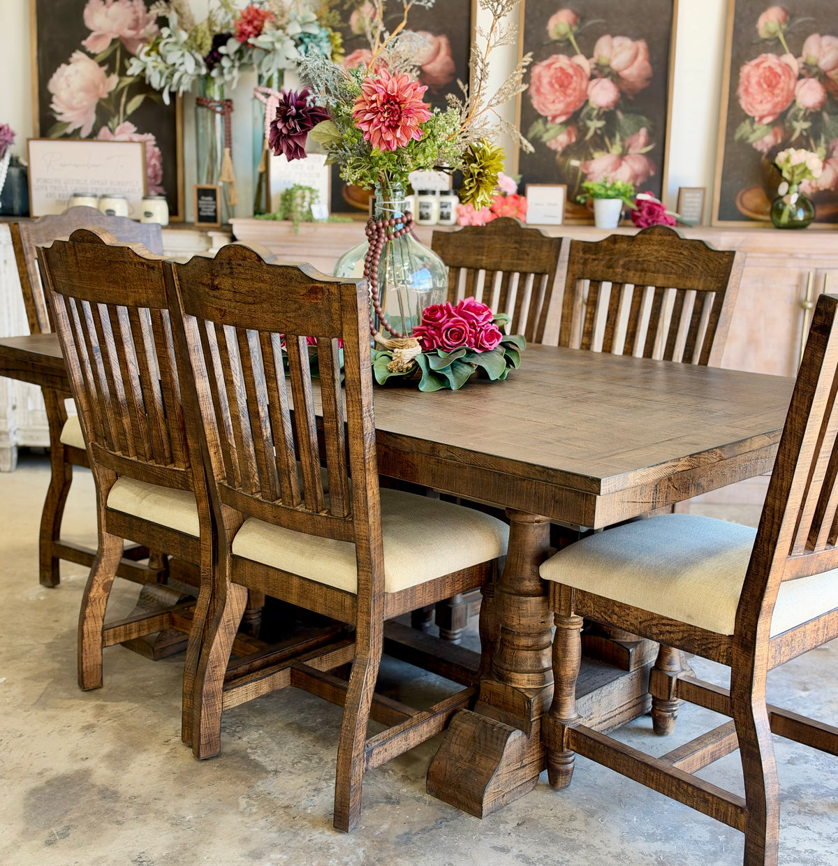 Ella 76" Dining Table Set With Chairs-Honeywood™