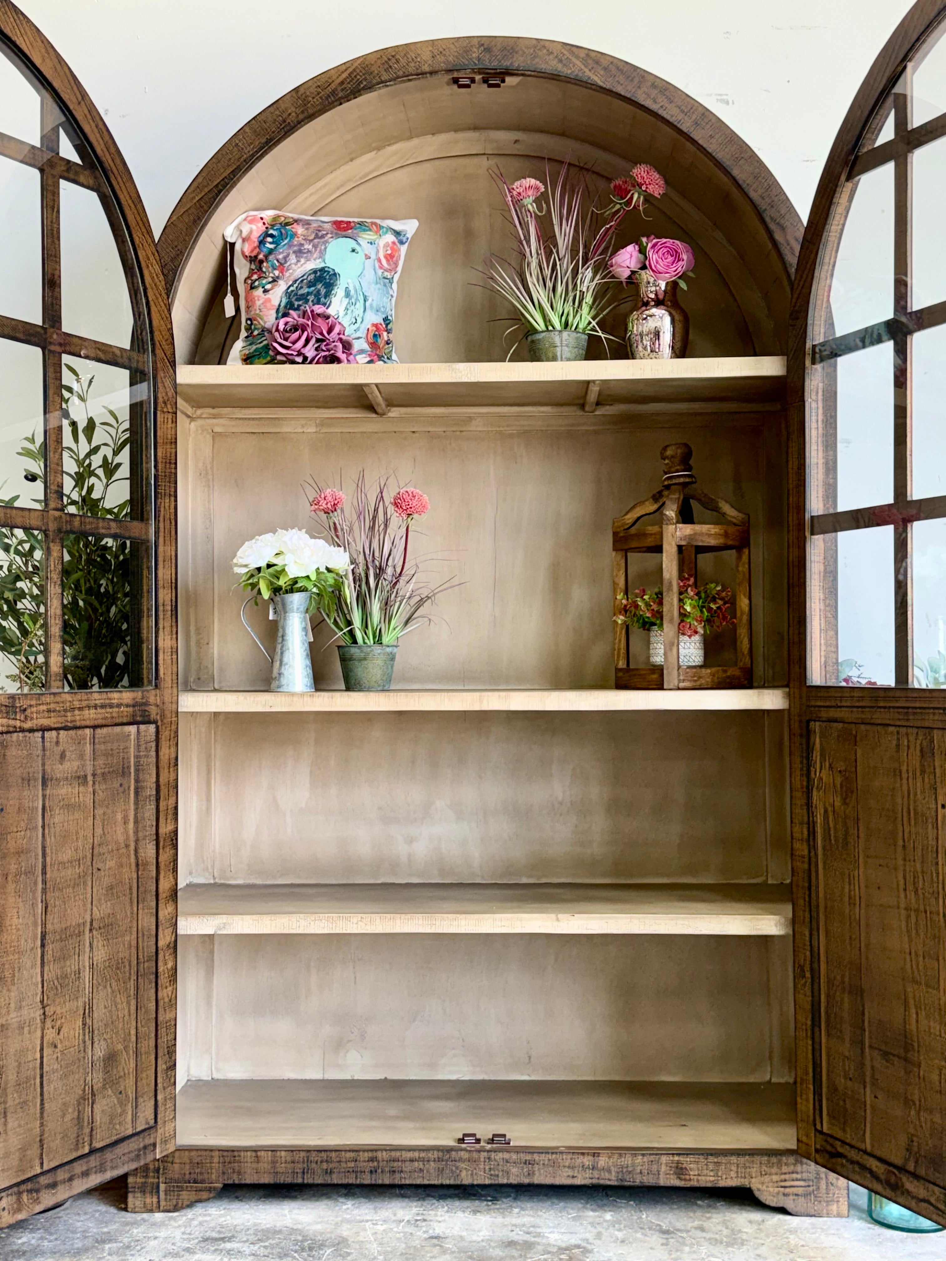 Tiffany Dome Vitrine-Honeywood