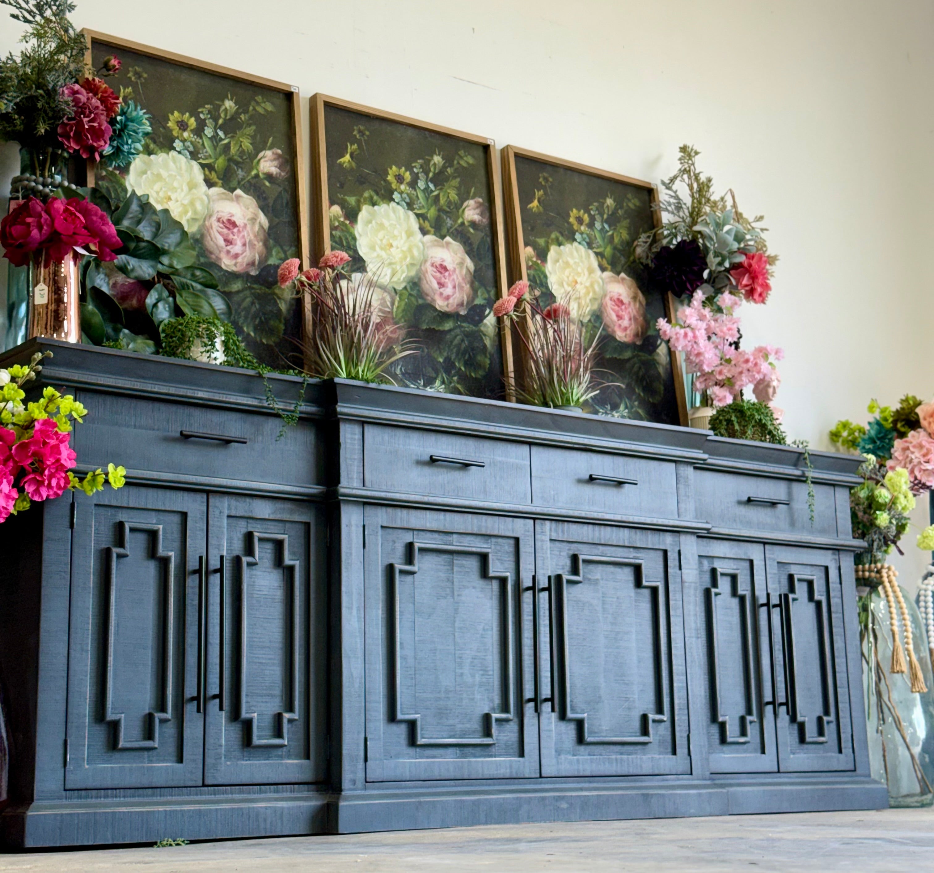 Reese 99" 6 Door Console-Blue Haze™