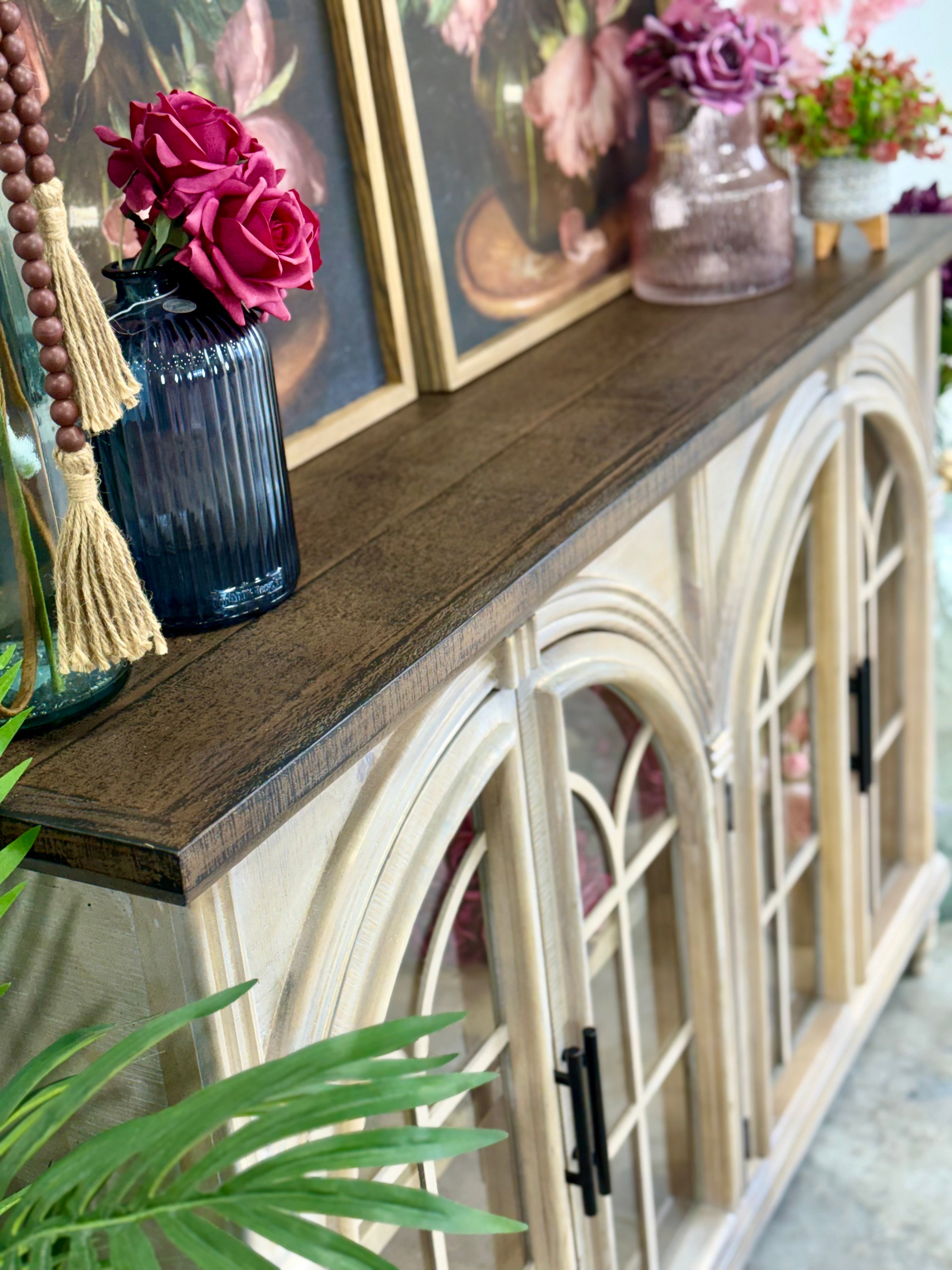 Colette Console-Soft Drift/Honeywood