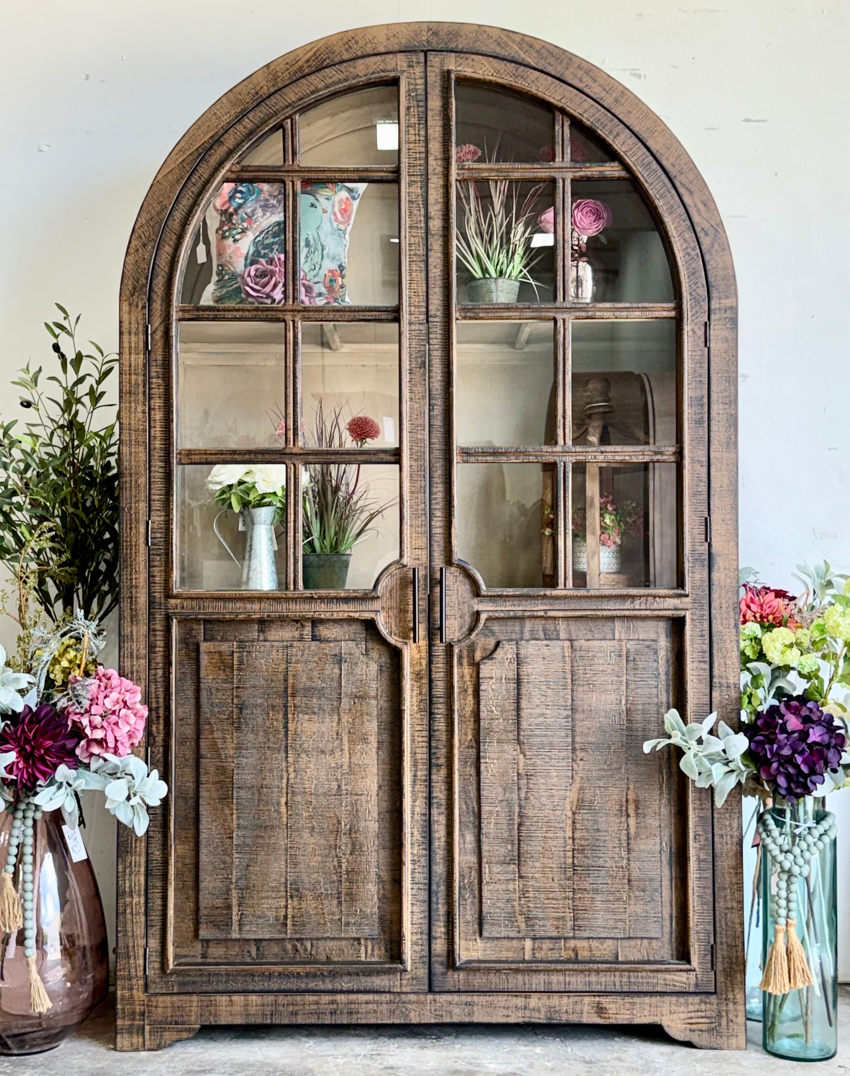 Tiffany Dome Vitrine-Honeywood