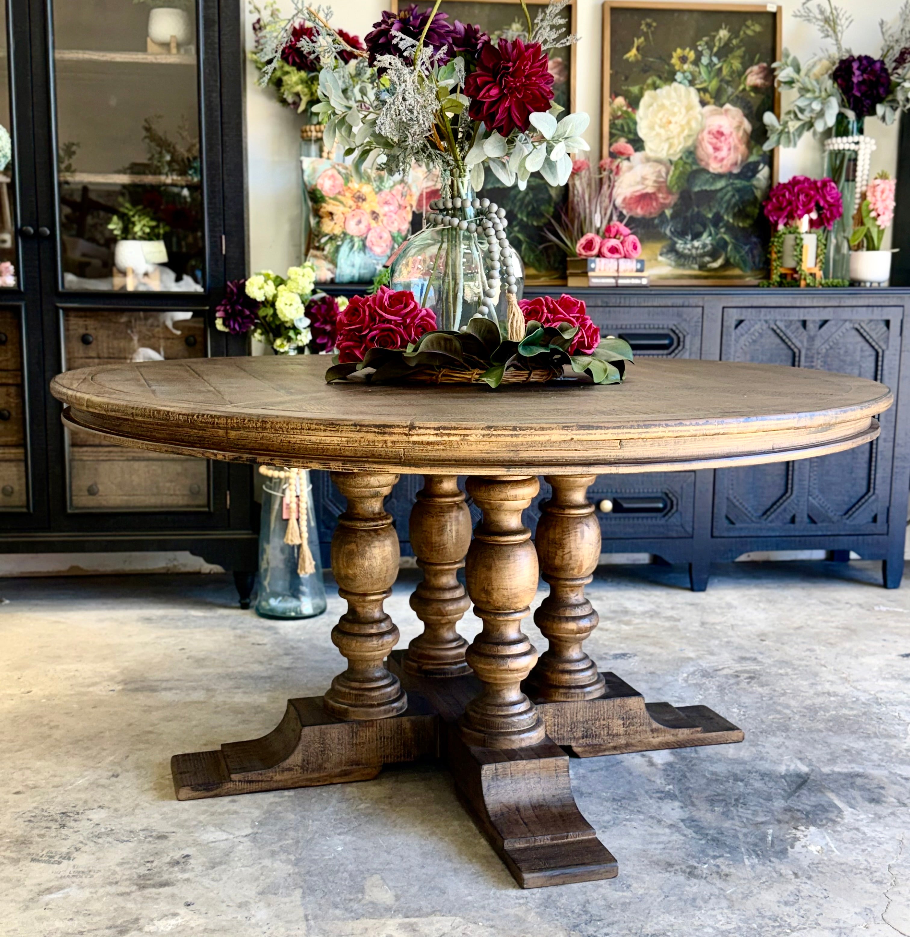 Kennedy 63" Round Dining Table-Honeywood™