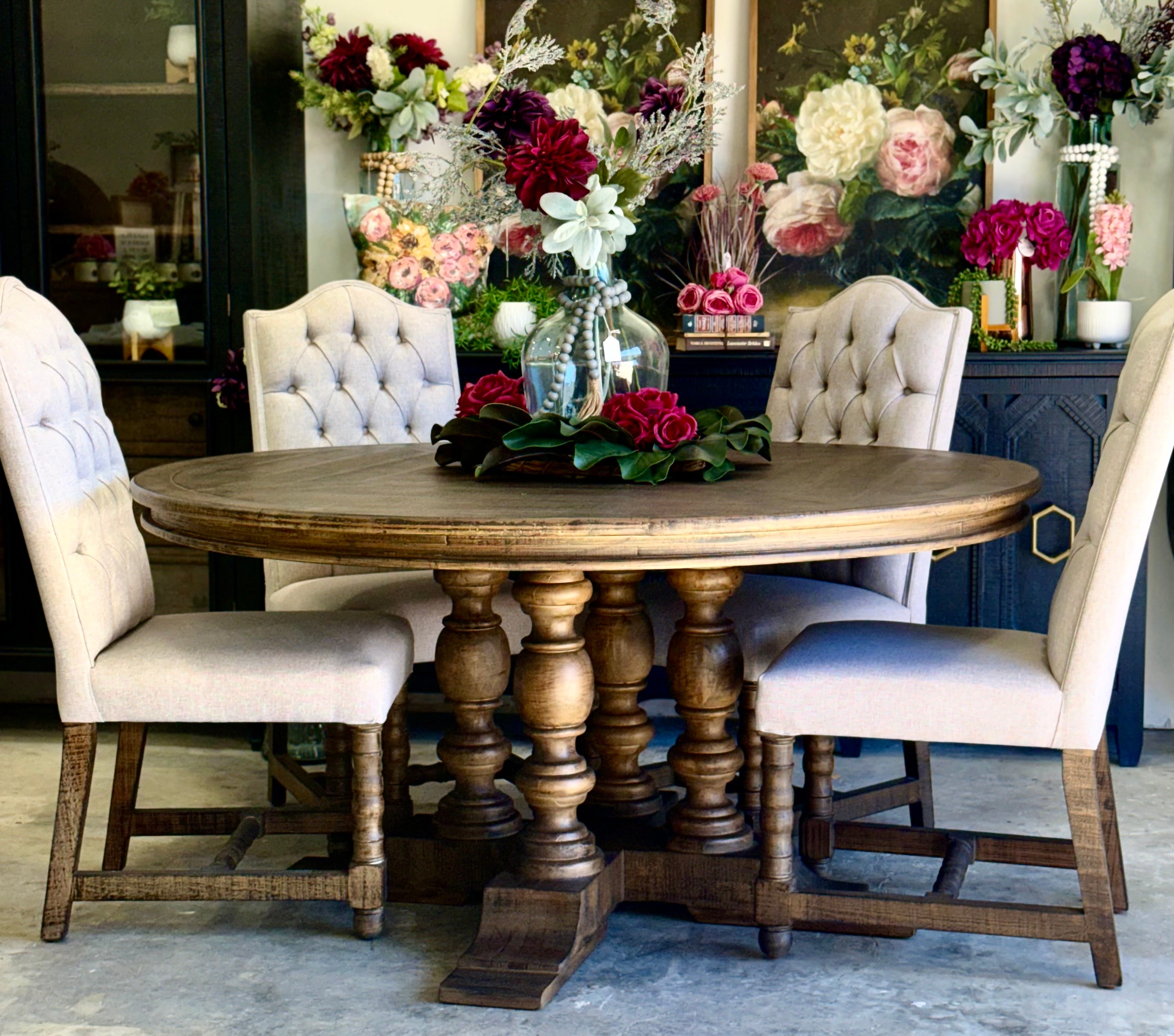 Kennedy 63" Round Dining Table-Honeywood™