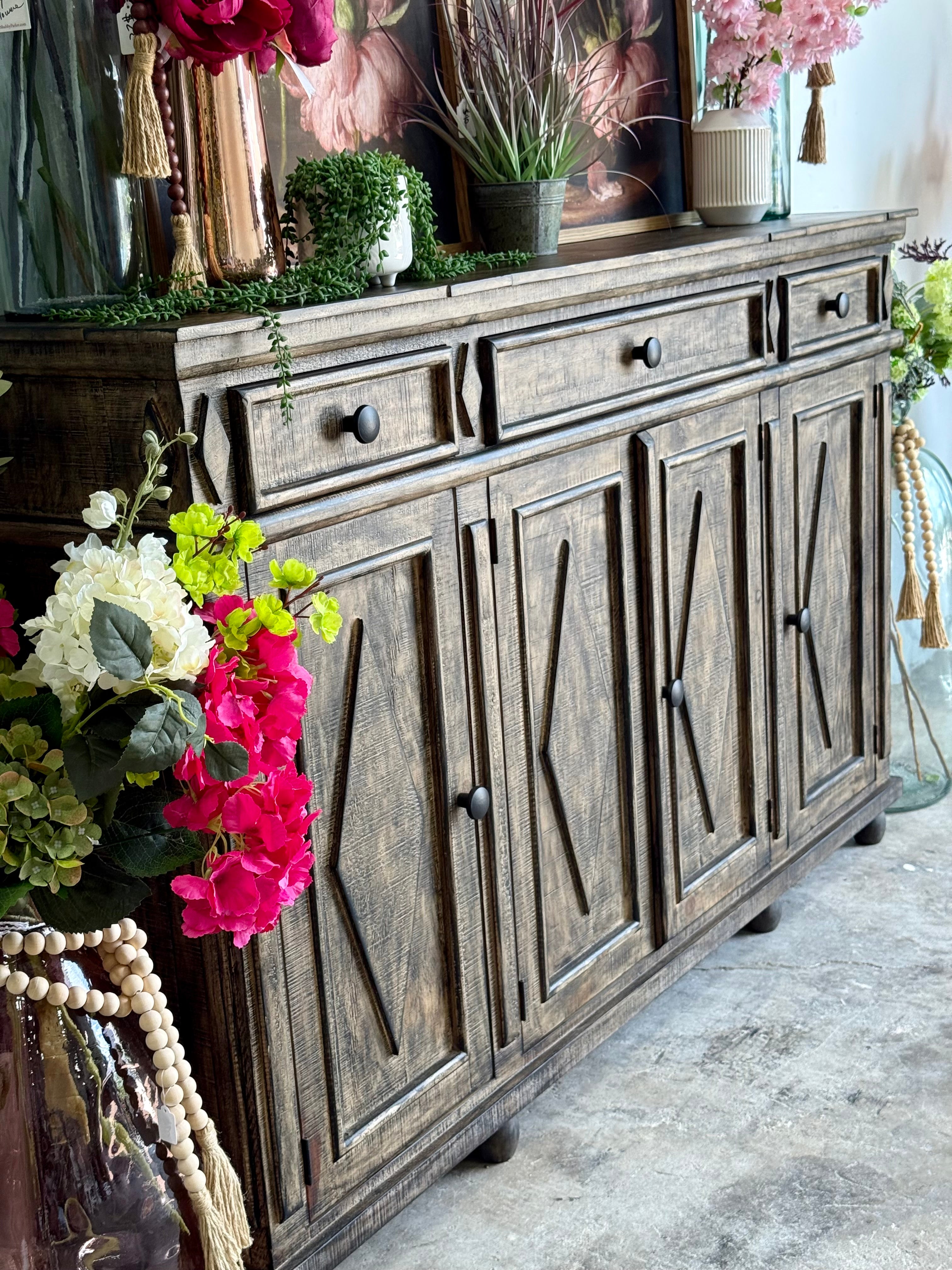 Julia 4 Door Console-Pecan™