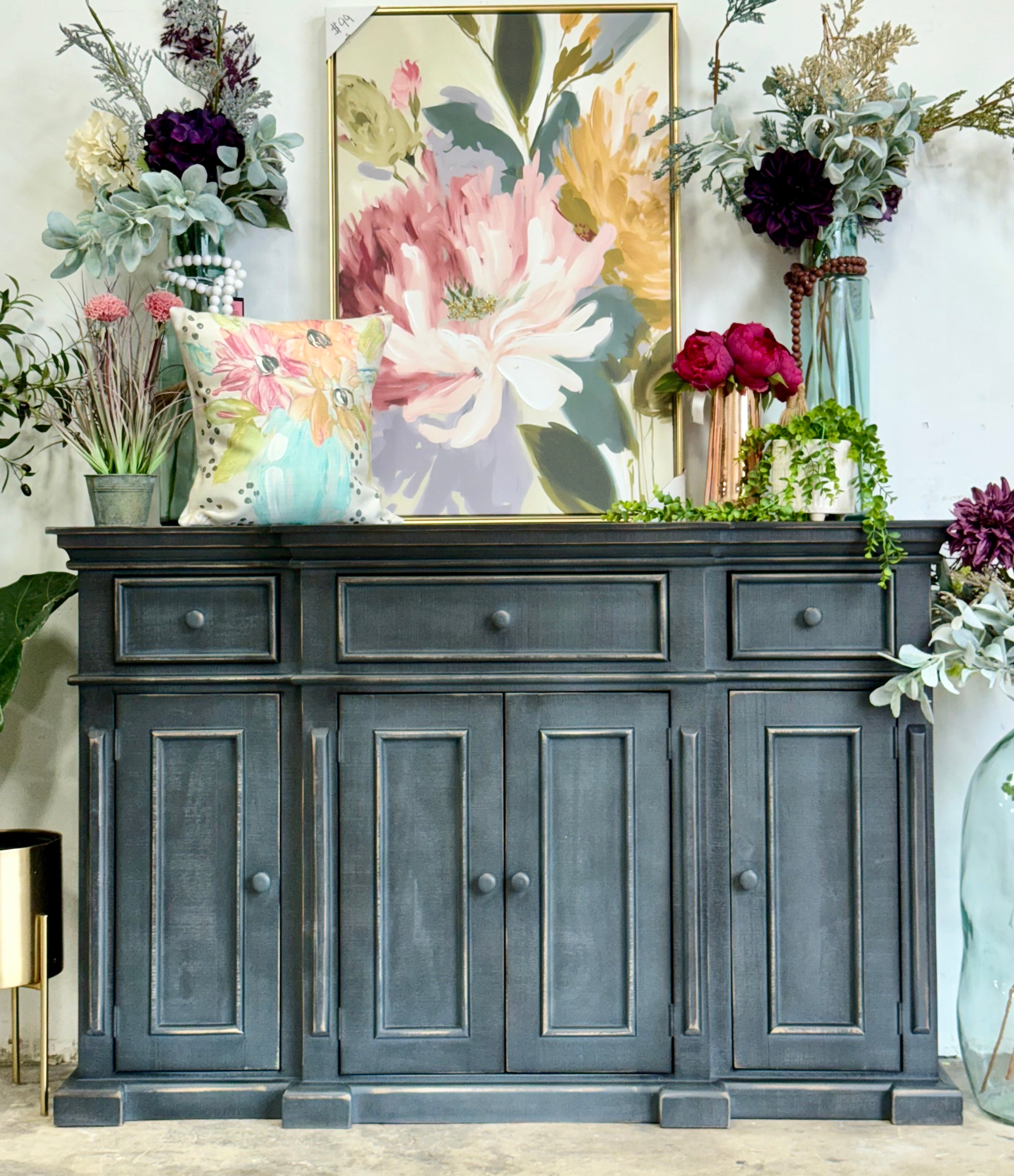 Lindsey 4-Door Console-Dark Blue Haze™