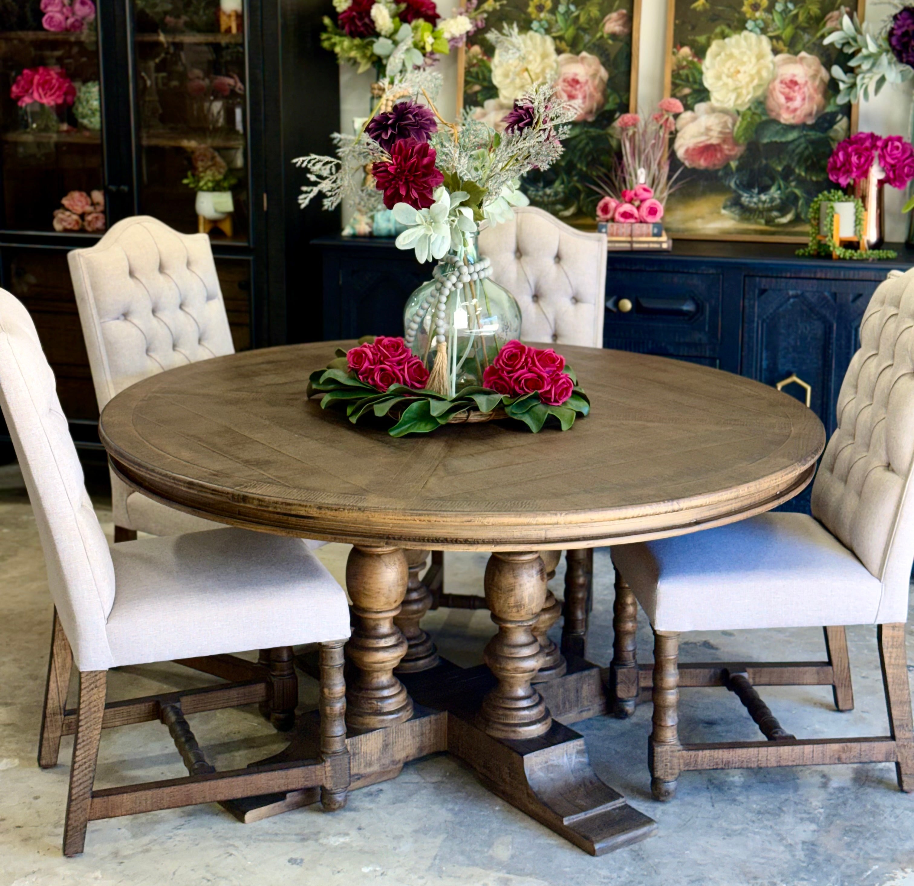 Kennedy 63" Round Dining Table-Honeywood™