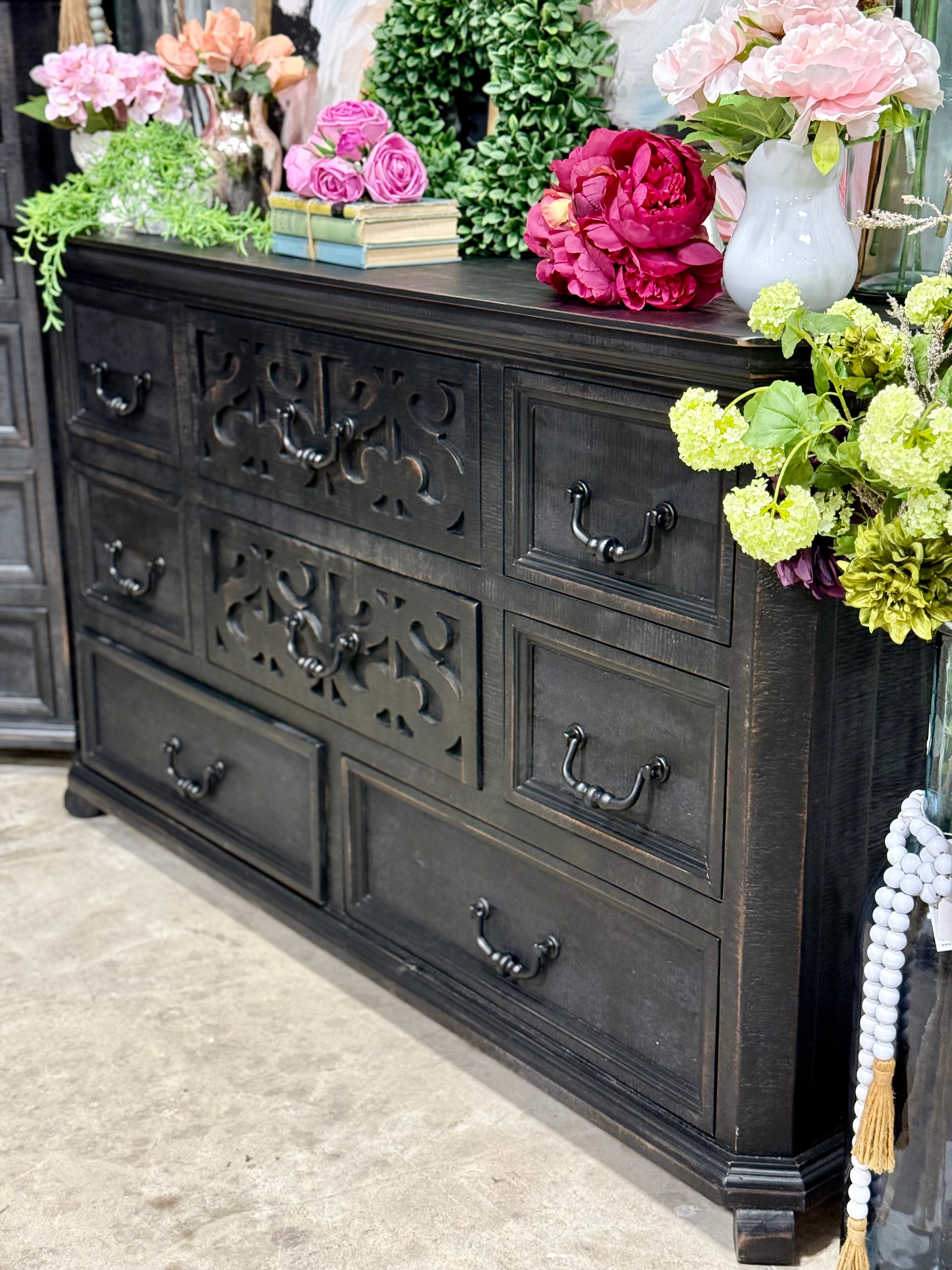Harper Dresser-Handrubbed Black