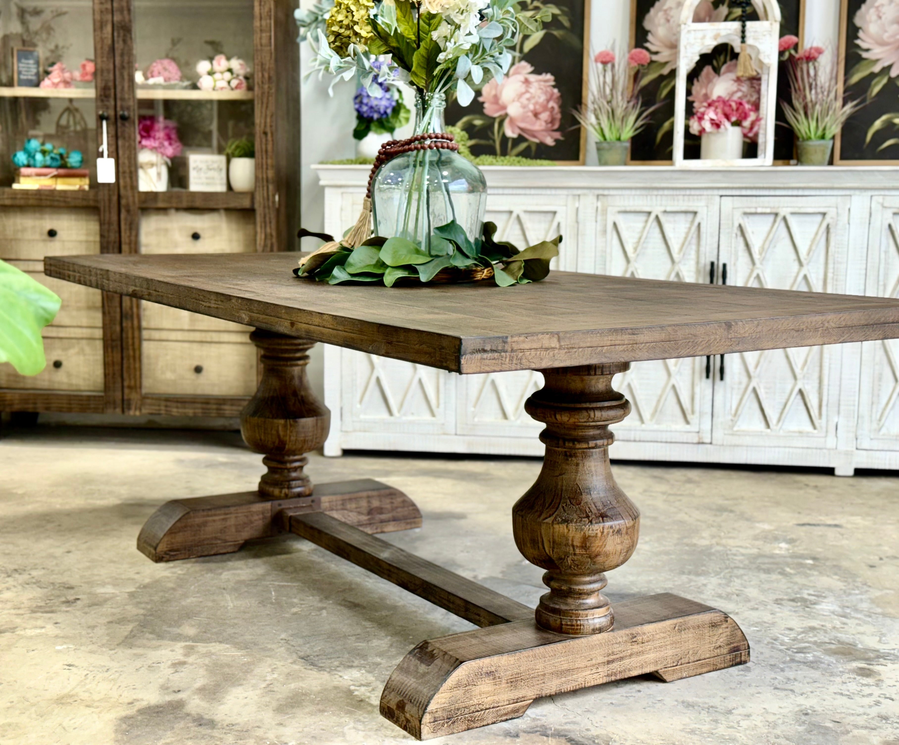 Hannah 7 Foot Dining Table Set With Chairs-Honeywood™