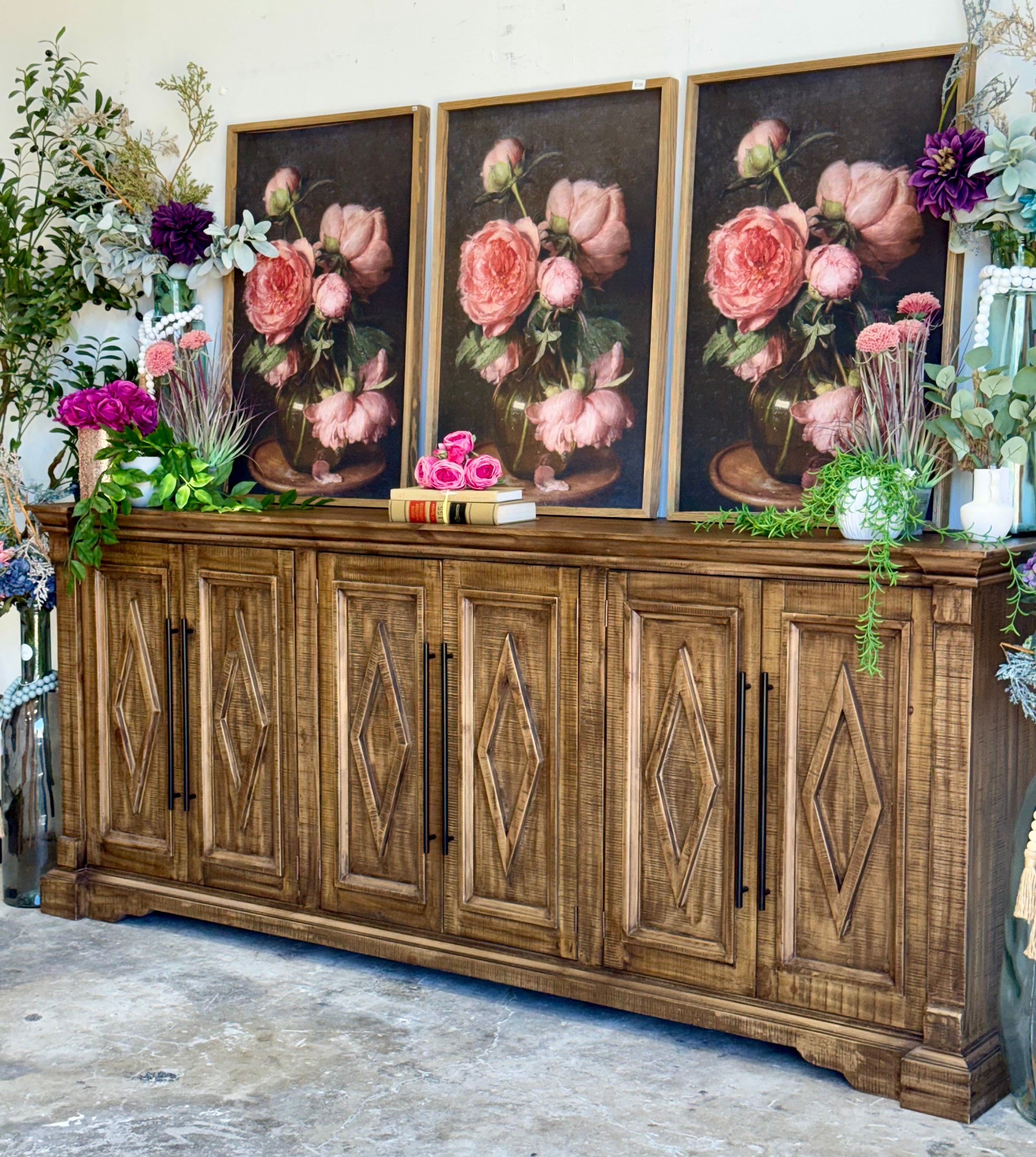 Chloe 6 Door Console-Timber