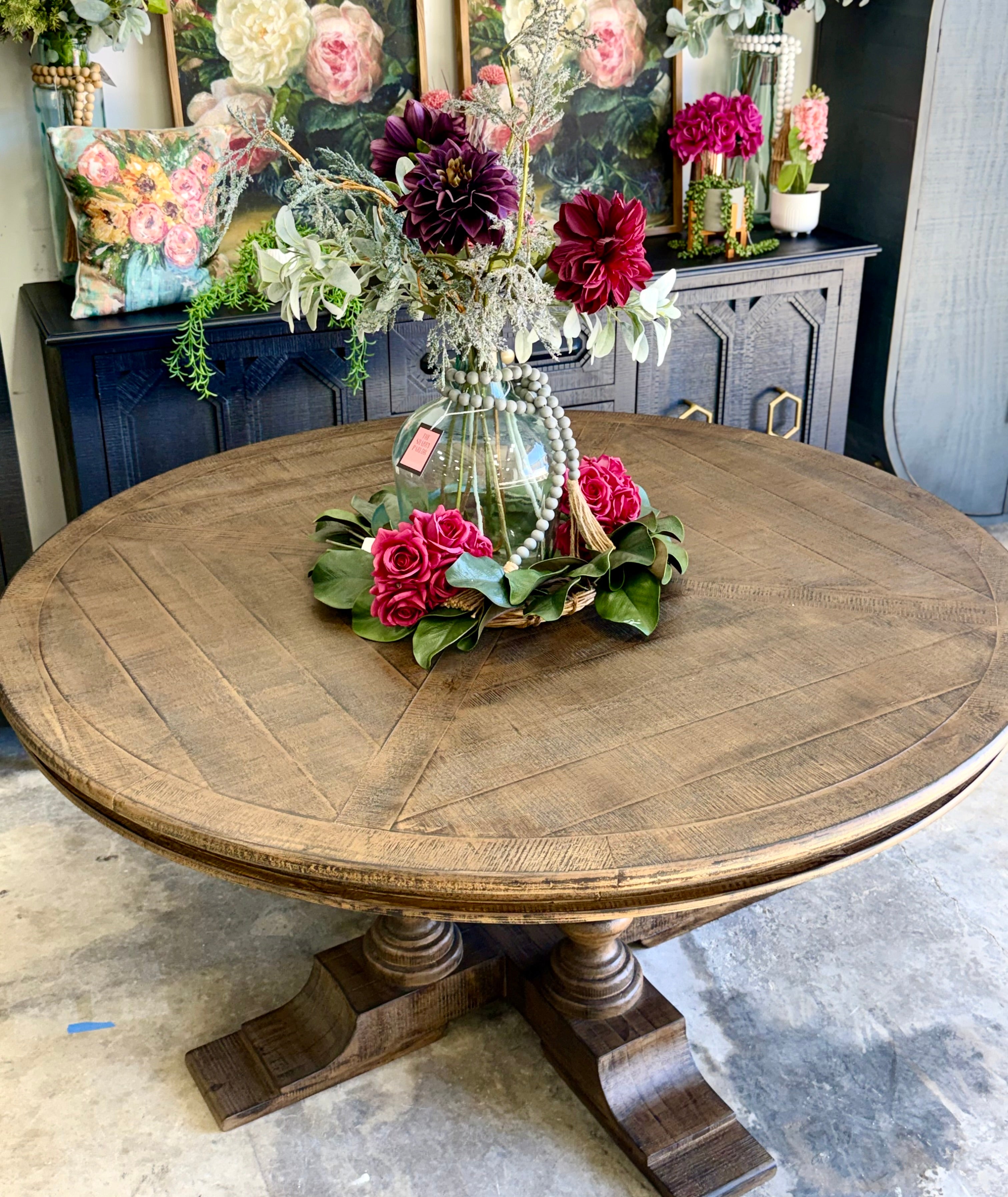 Kennedy 63" Round Dining Table-Honeywood™