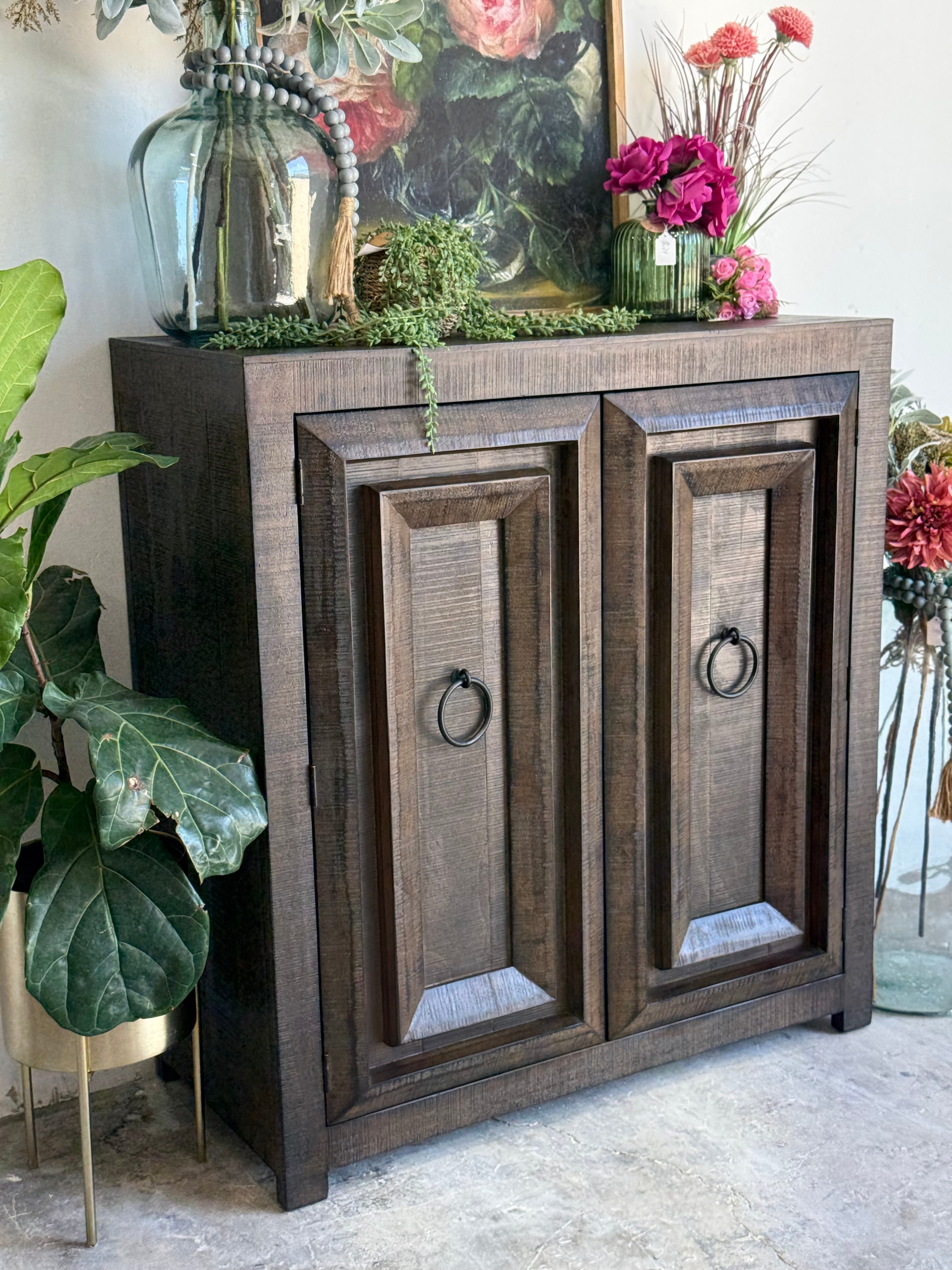 Imperial 2 Door Cabinet- Honeywood