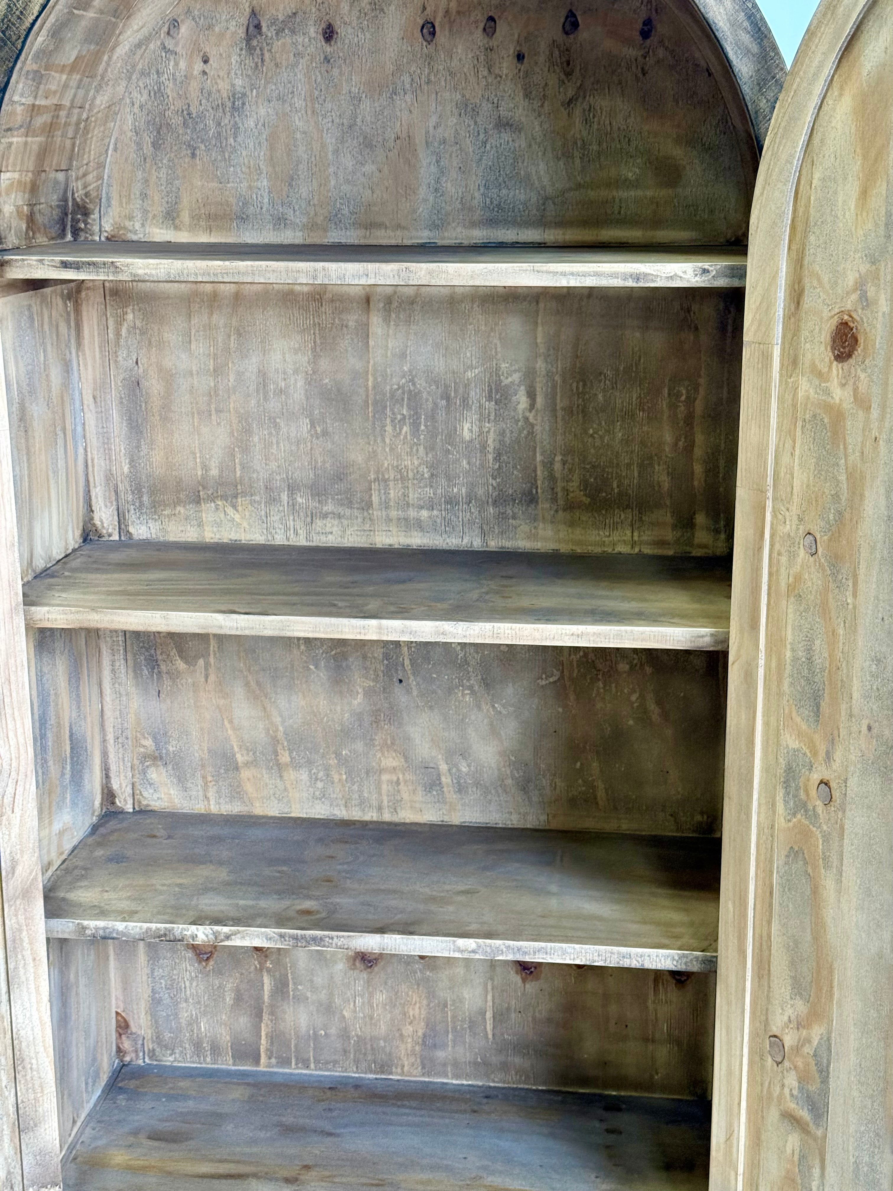 Caden Dome Vitrine-Pecan