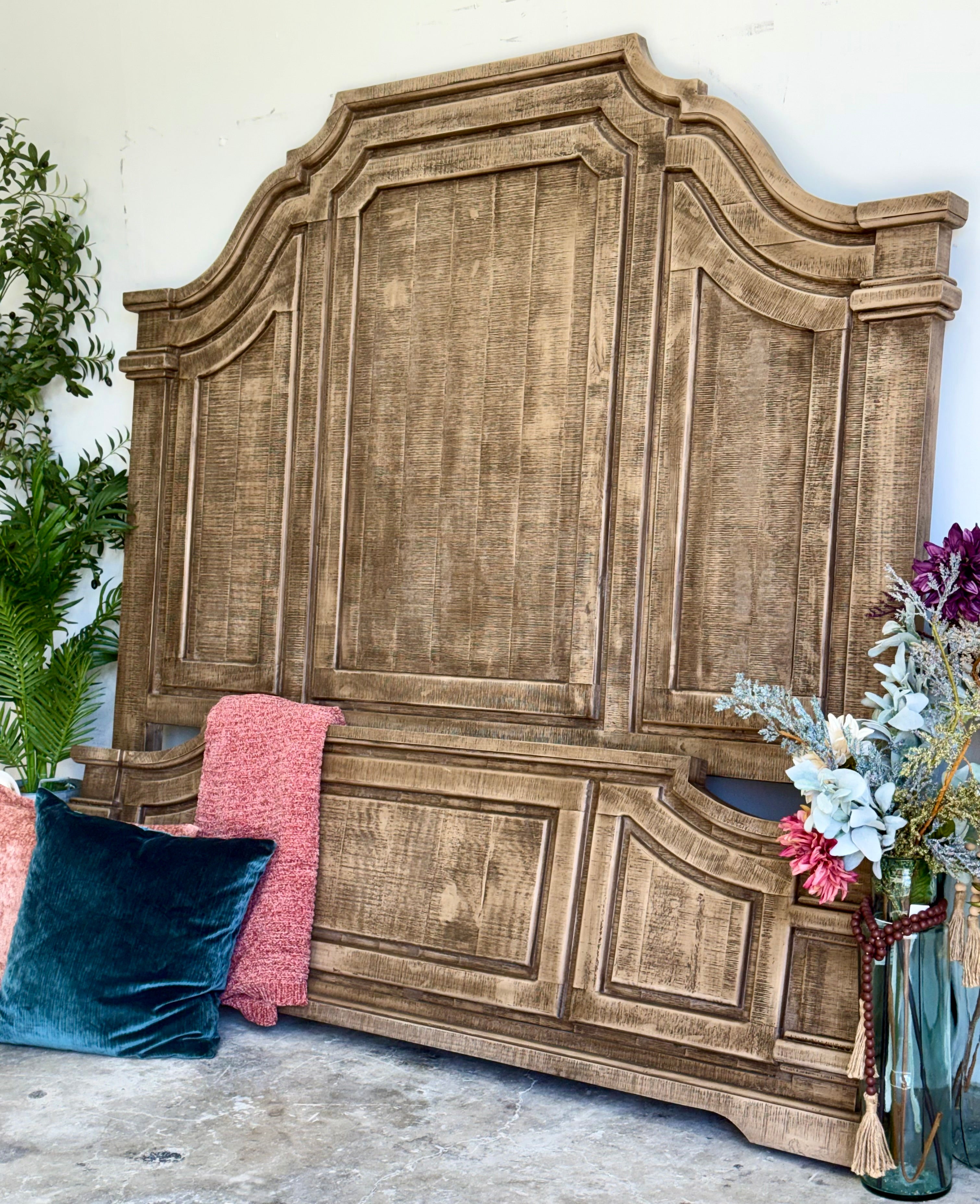 Eden King Bed-Sandstone