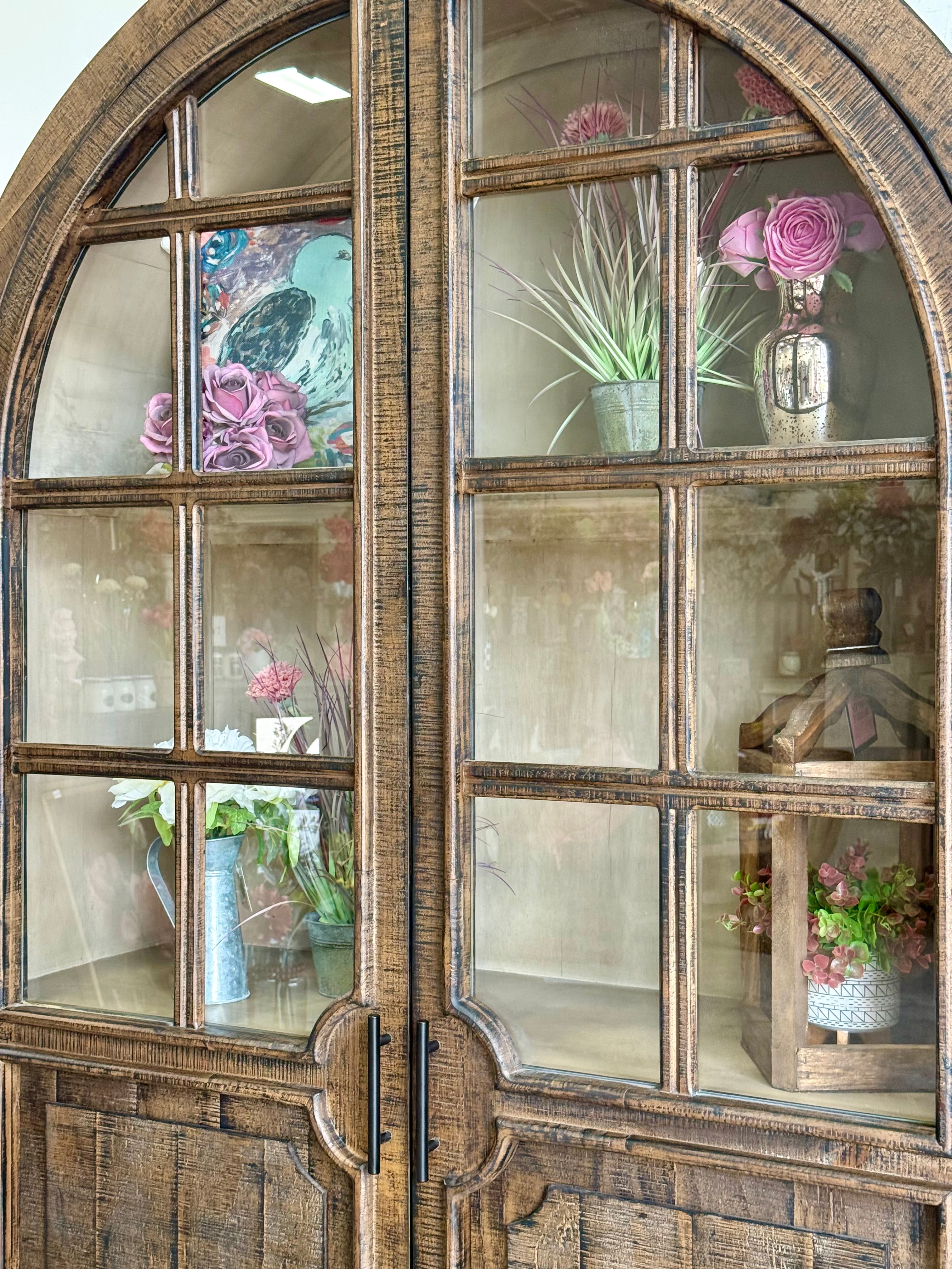 Tiffany Dome Vitrine-Honeywood