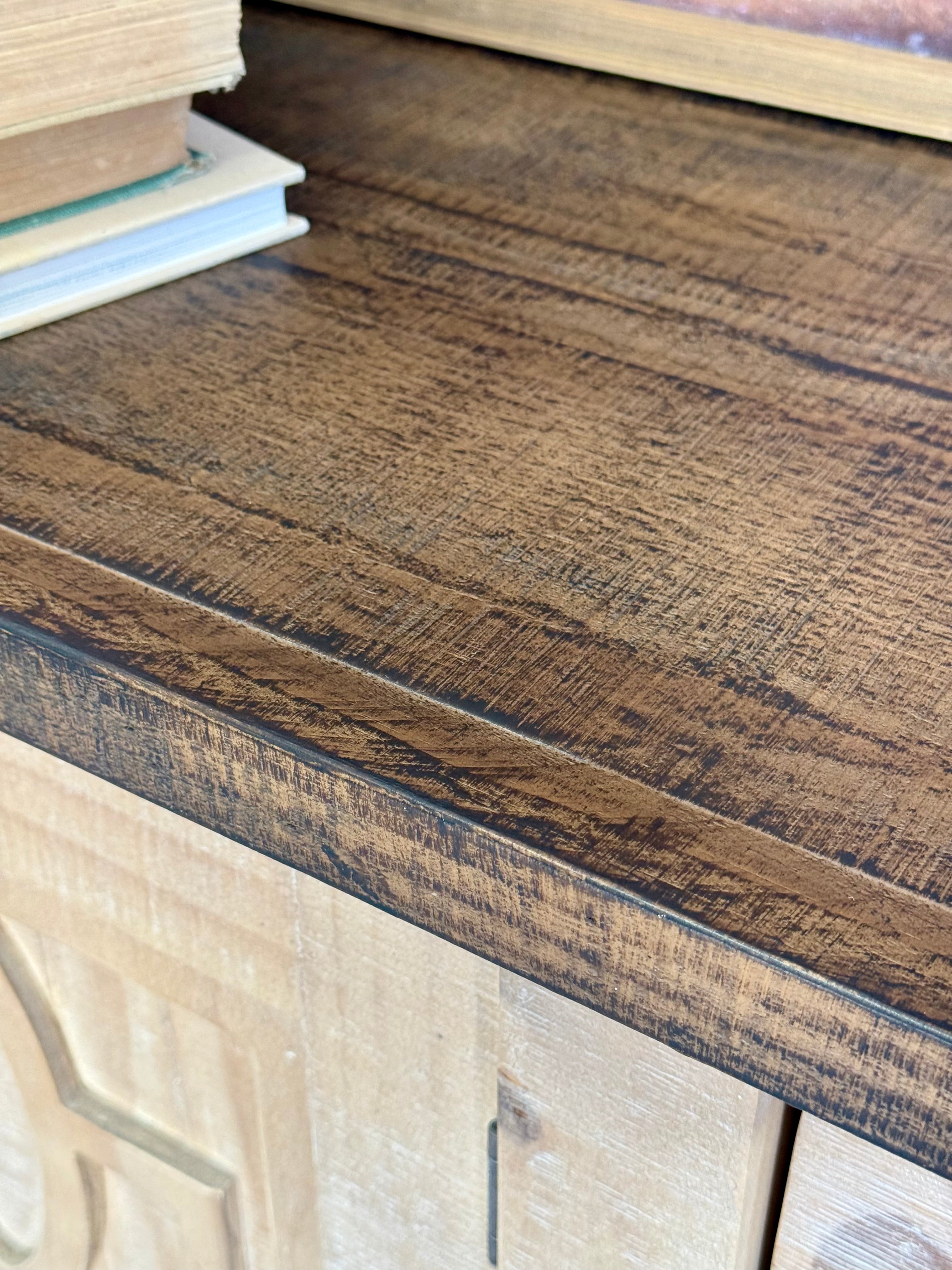 Ivy 4 Door Console-Soft Drift/Honeywood™