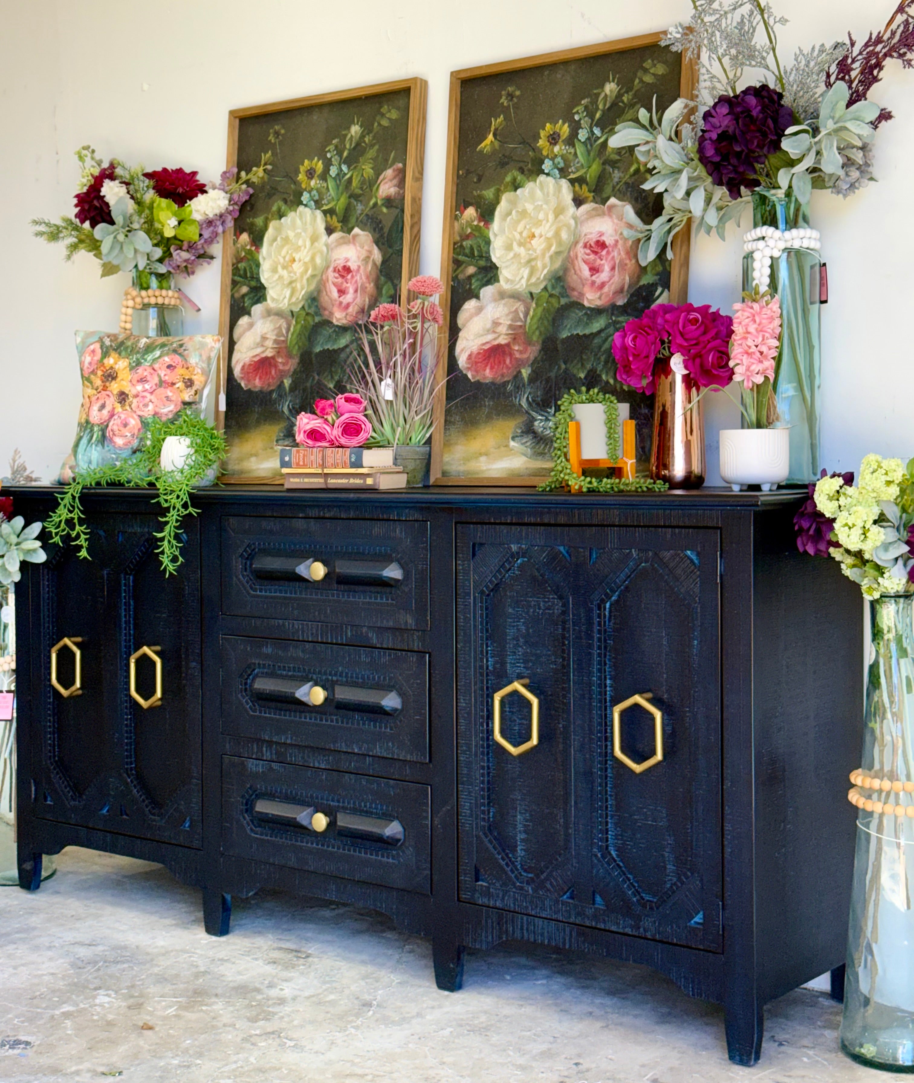 Cora Console-Deep Blue/Gold™