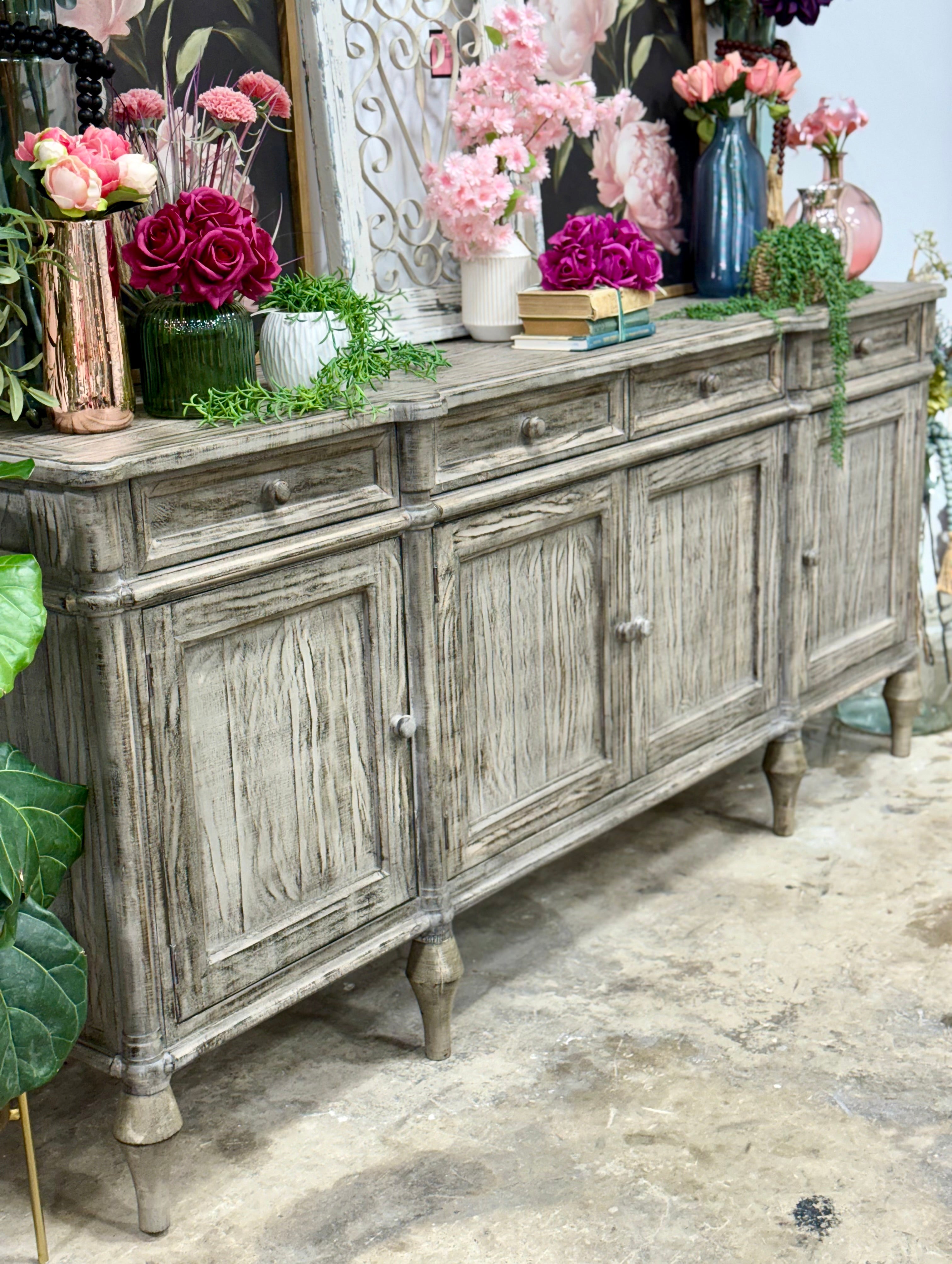 Celine 4 Door Console-Inkstone