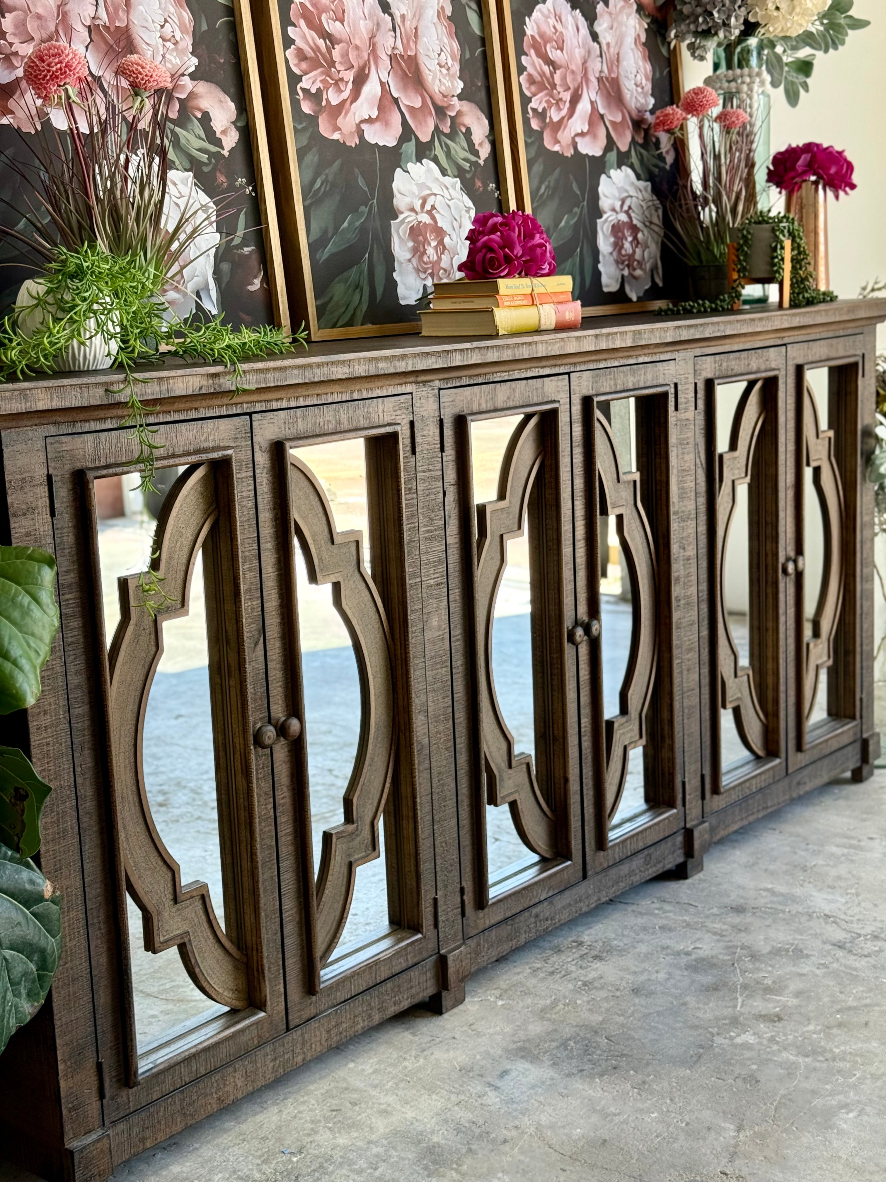 Morgan 6 Door Console-Honeywood