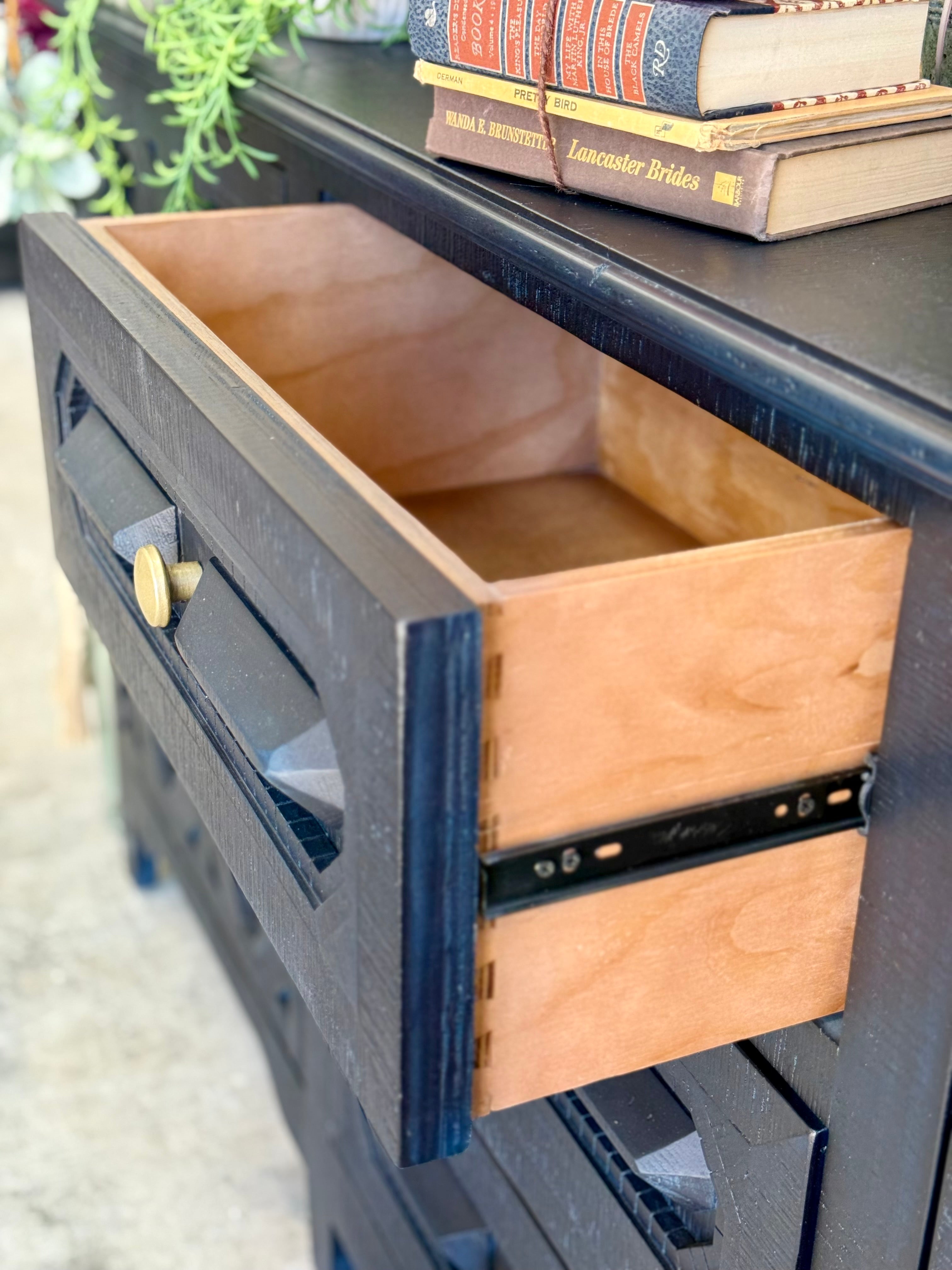 Cora Console-Deep Blue/Gold™