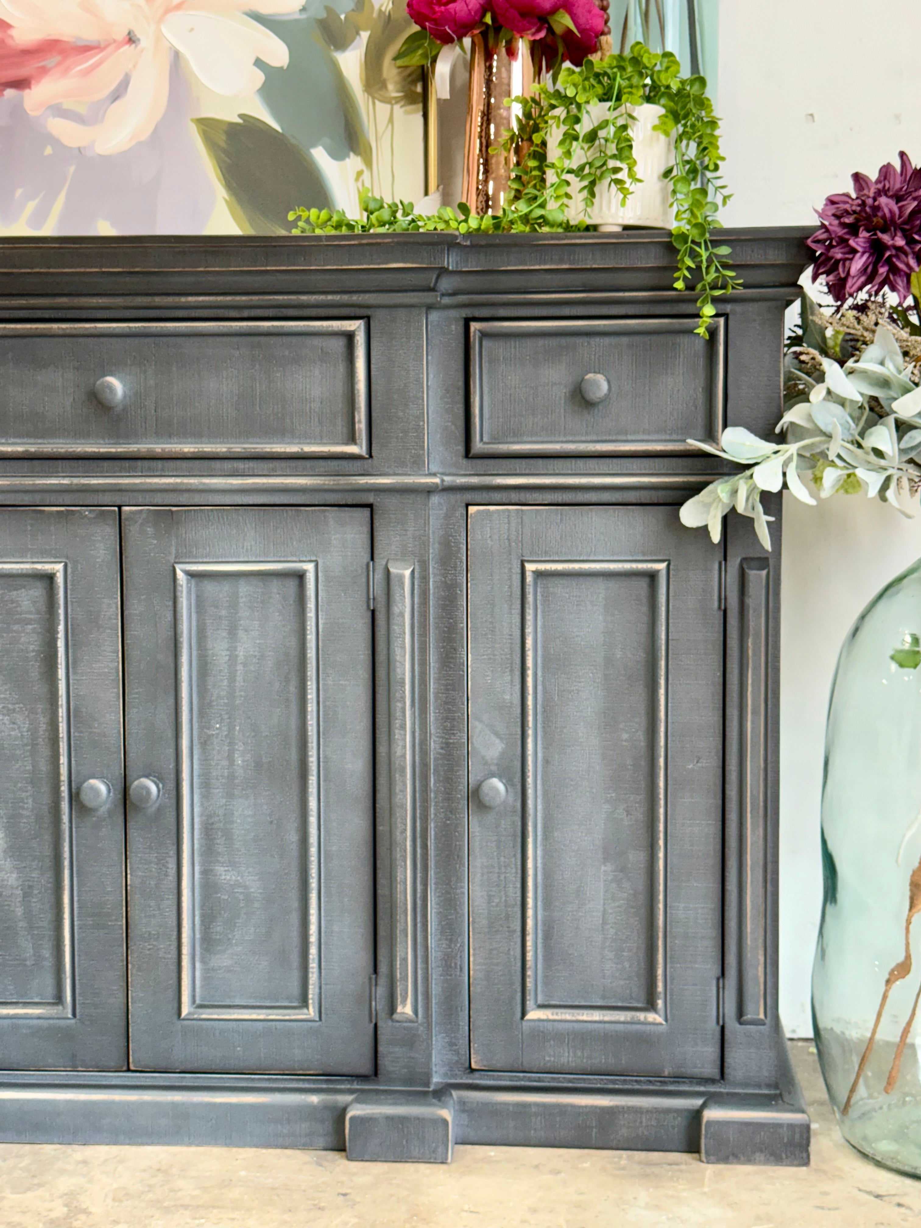Lindsey 4-Door Console-Dark Blue Haze™
