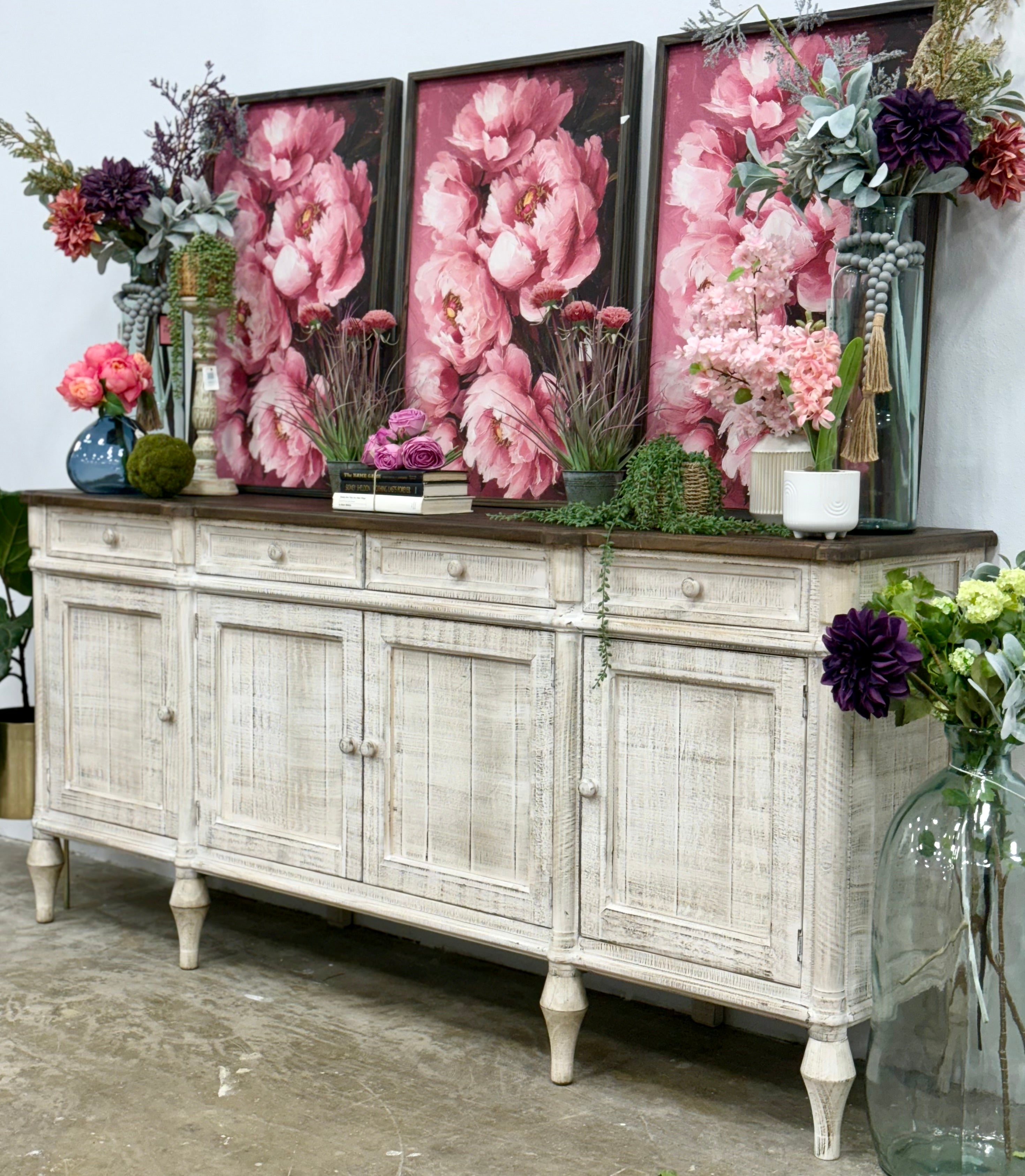 Celine 4 Door Console-Toasted Wheat/Honeywood™