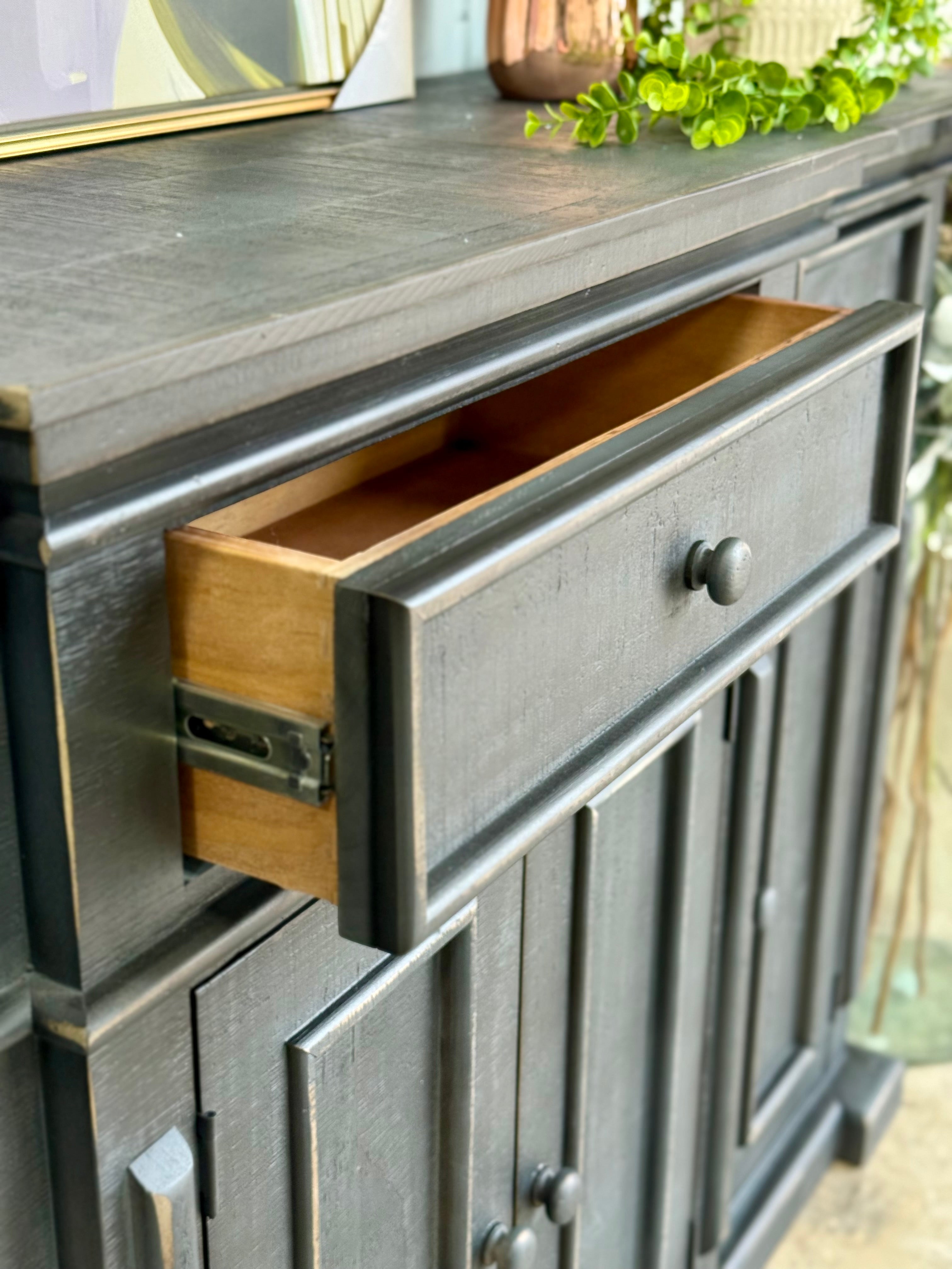 Lindsey 4-Door Console-Dark Blue Haze™