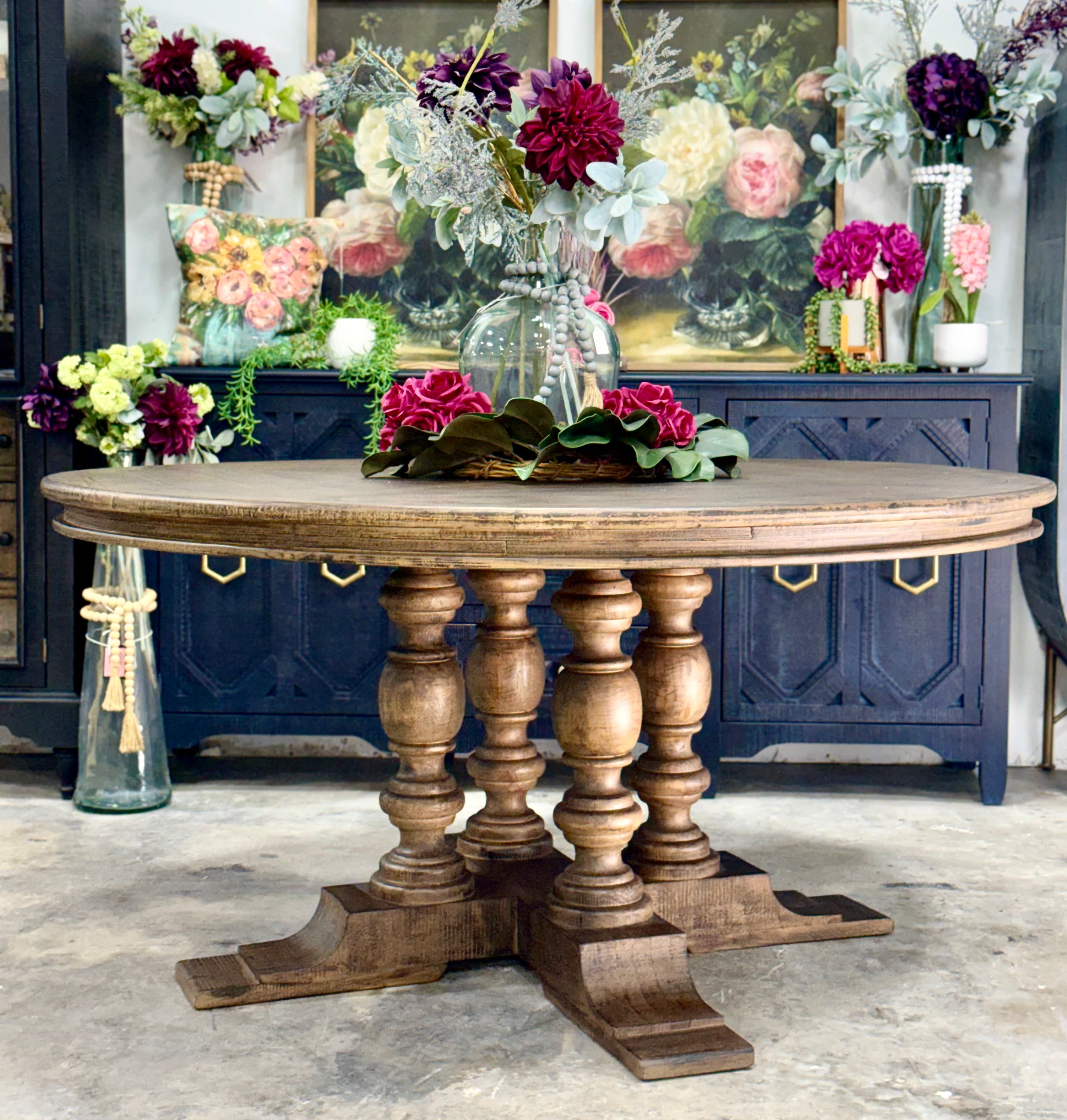 Kennedy 63" Round Dining Table-Honeywood™