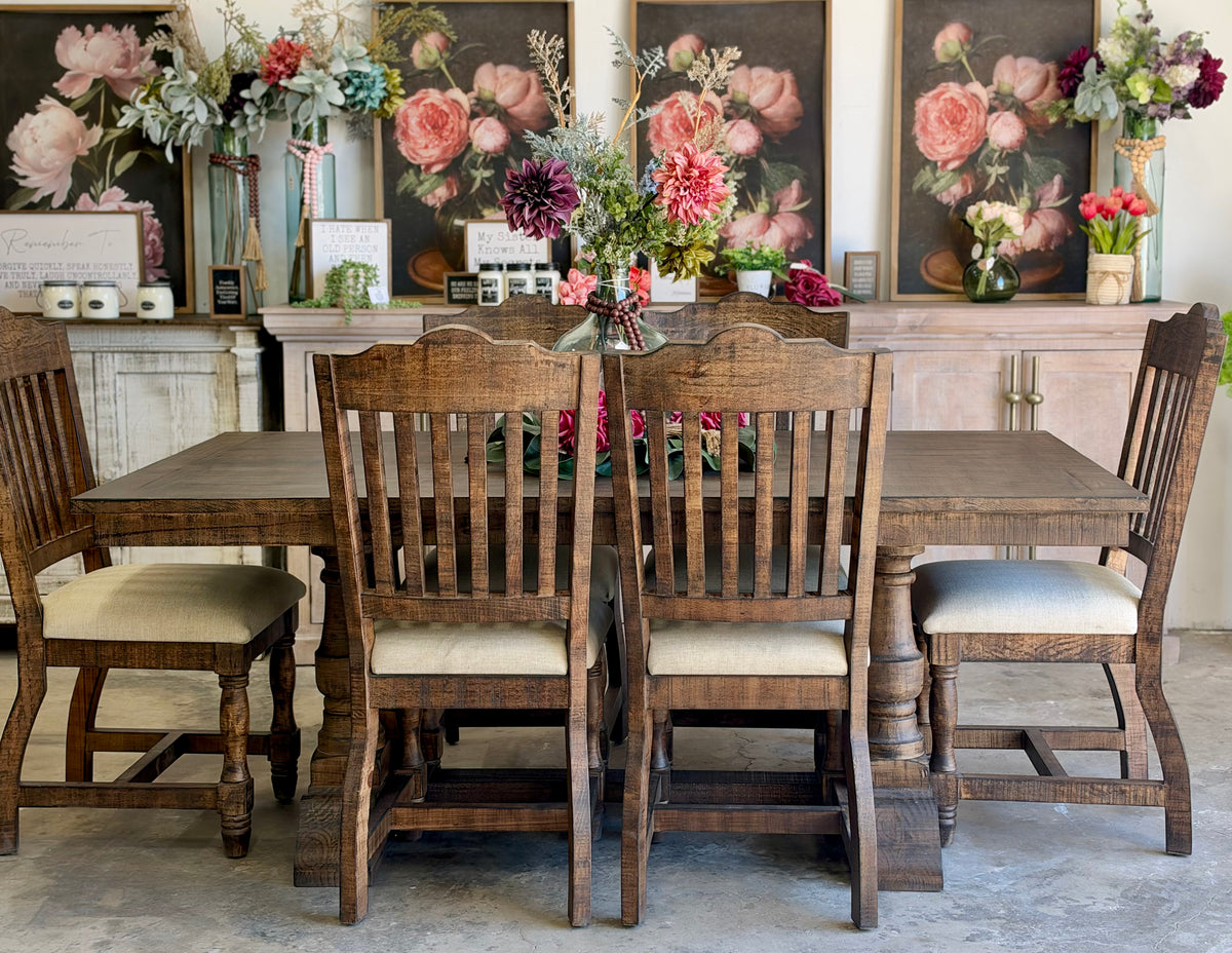 Ella 76" Dining Table Set With Chairs-Honeywood™
