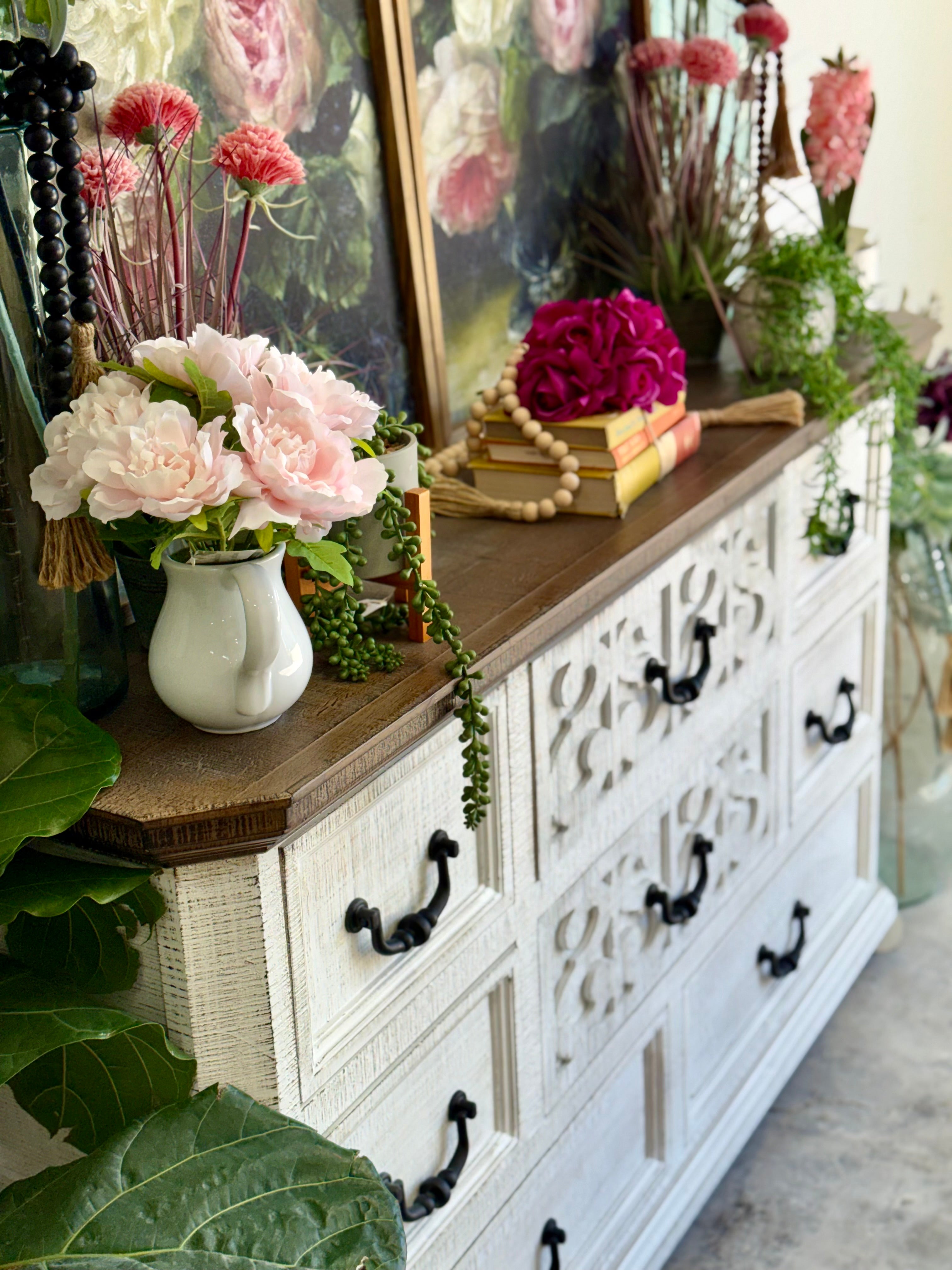 Harper Dresser- White Wheat/Honeywood™
