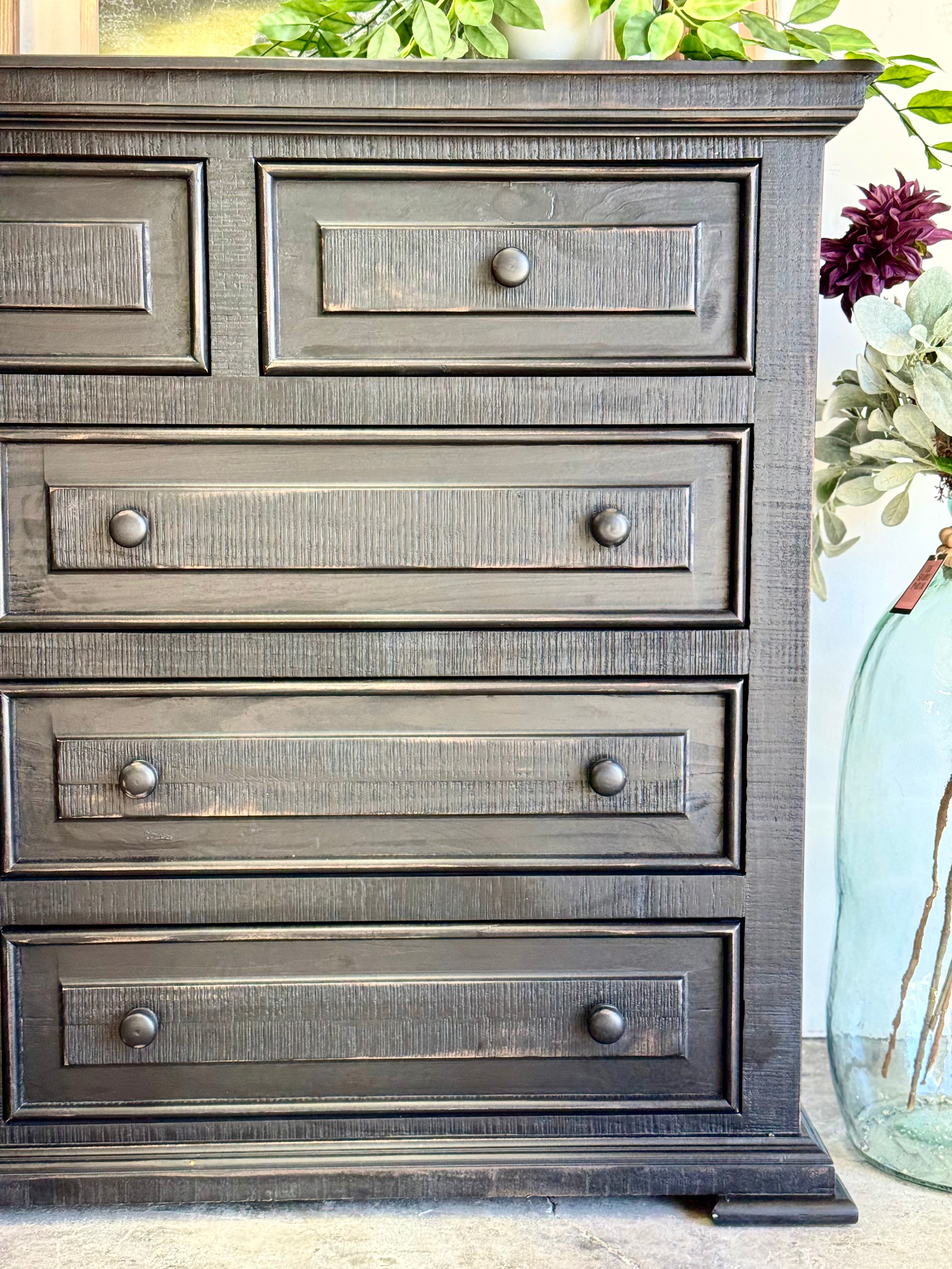 Charlotte Dresser-Handrubbed Black