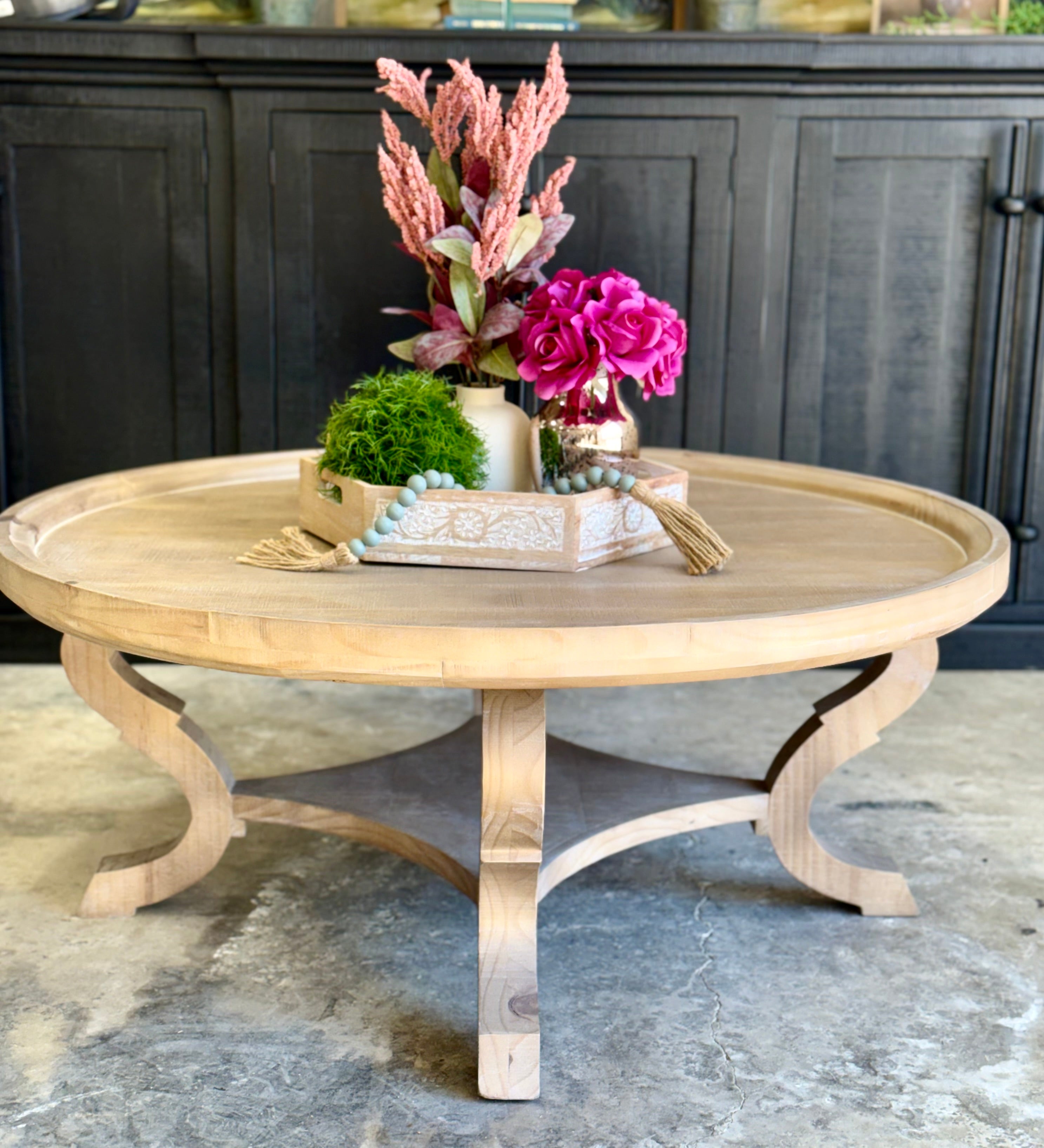Delaney Round Coffee Table-Soft Drift