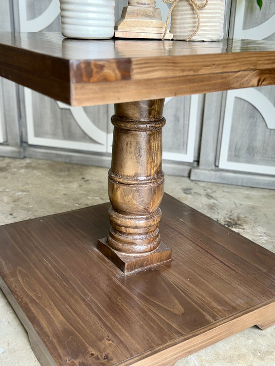 Claire Side Table-Warm Brown Stain