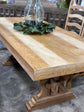 Trestle Dining Table, Bench, 4 Chairs