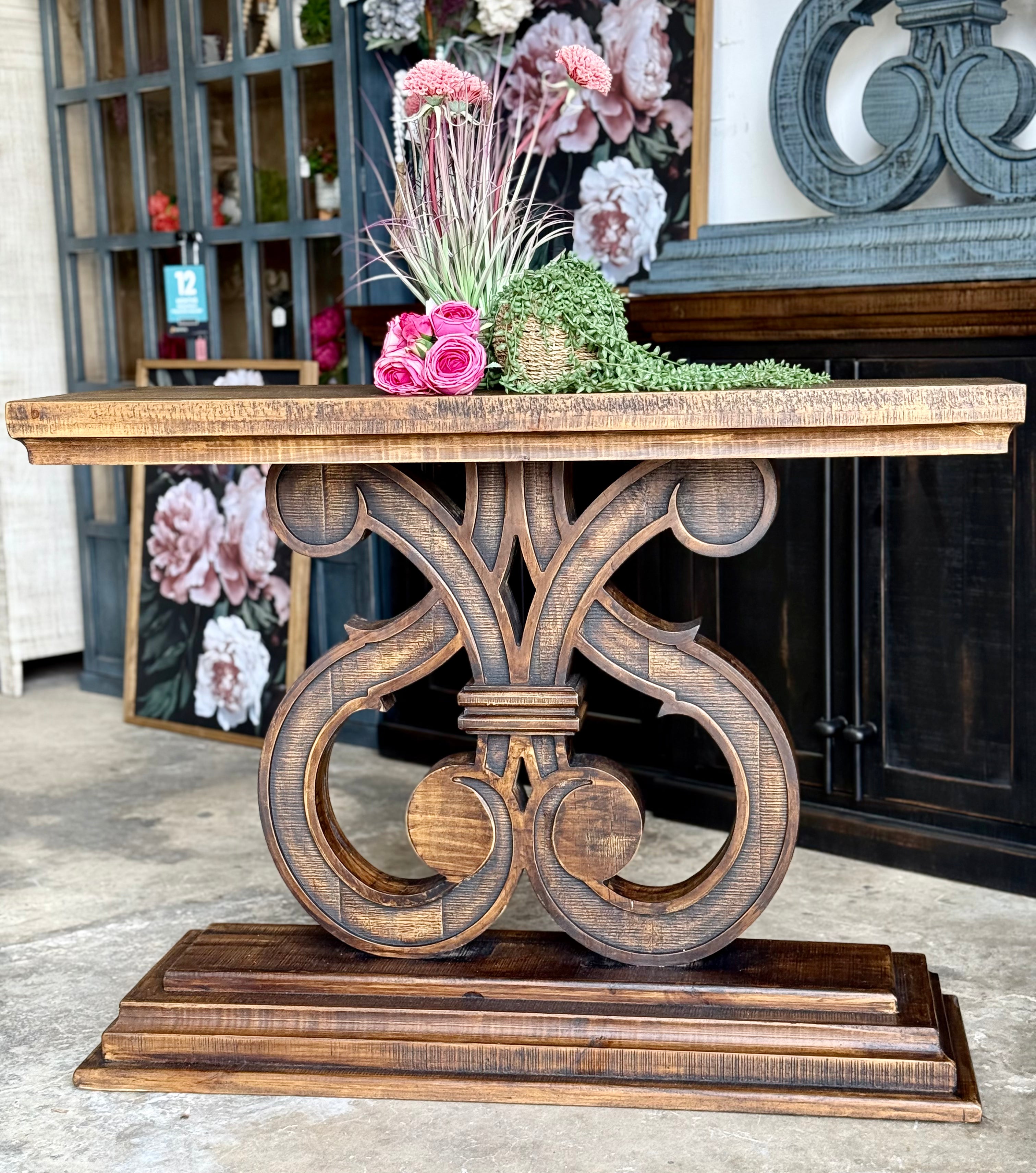 Harp Entryway-Pecan