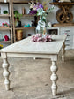 Calais 7 Foot Dining Table-White Wheat