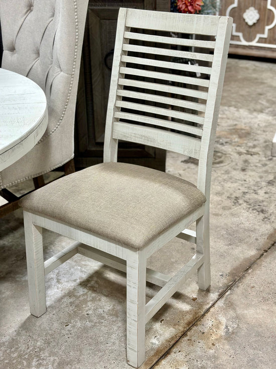 Harp Ladder Chairs-Medium Beige Upholstery
