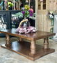 Claire Coffee Table- Warm Brown Stain