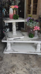 Claire Side Tables-Distressed White