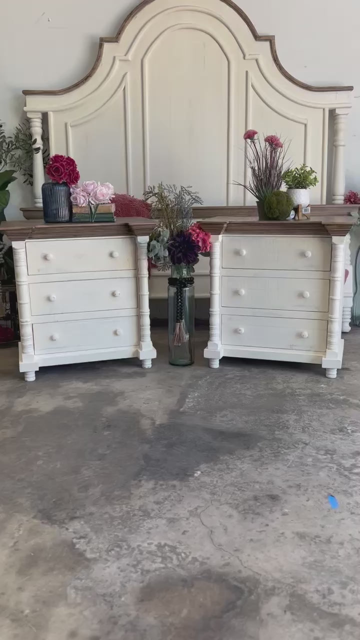 Madison Nightstand-Creamy Linen™/Sandstone