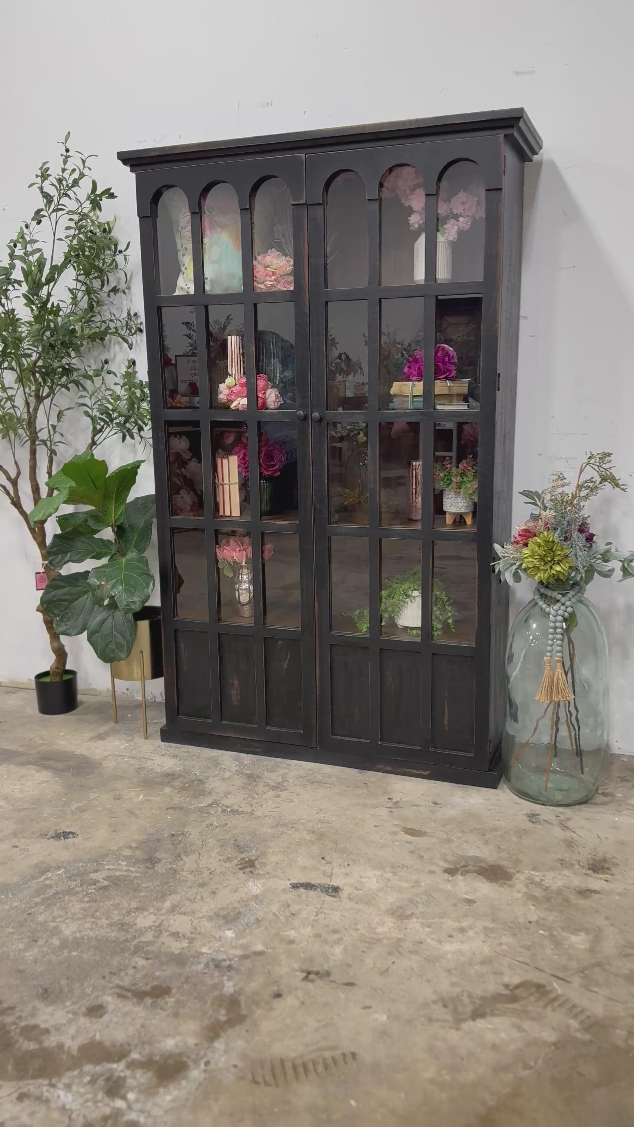 Gia Vitrine-Handrubbed Black/Sparrow