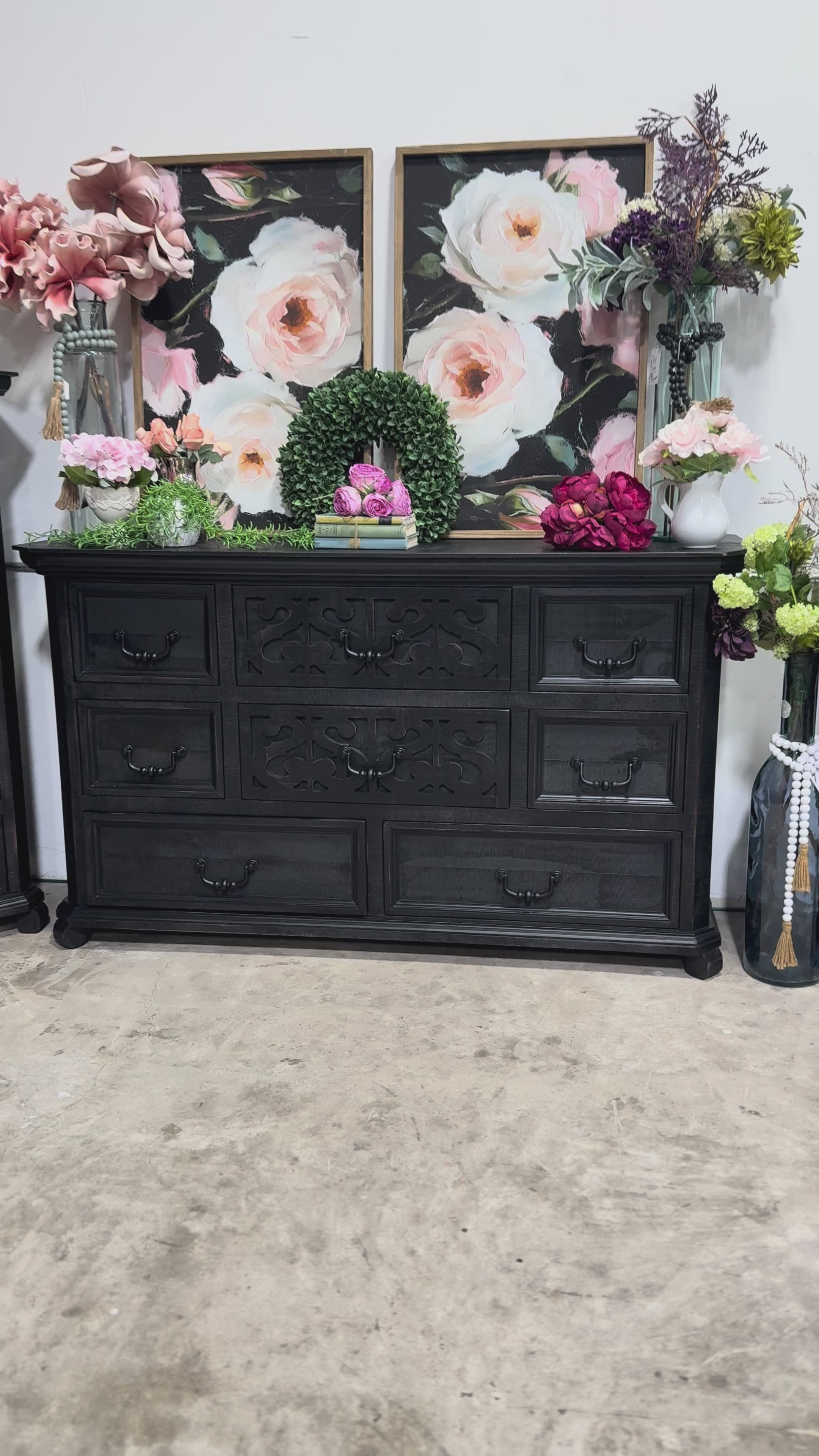 Harper Dresser-Handrubbed Black