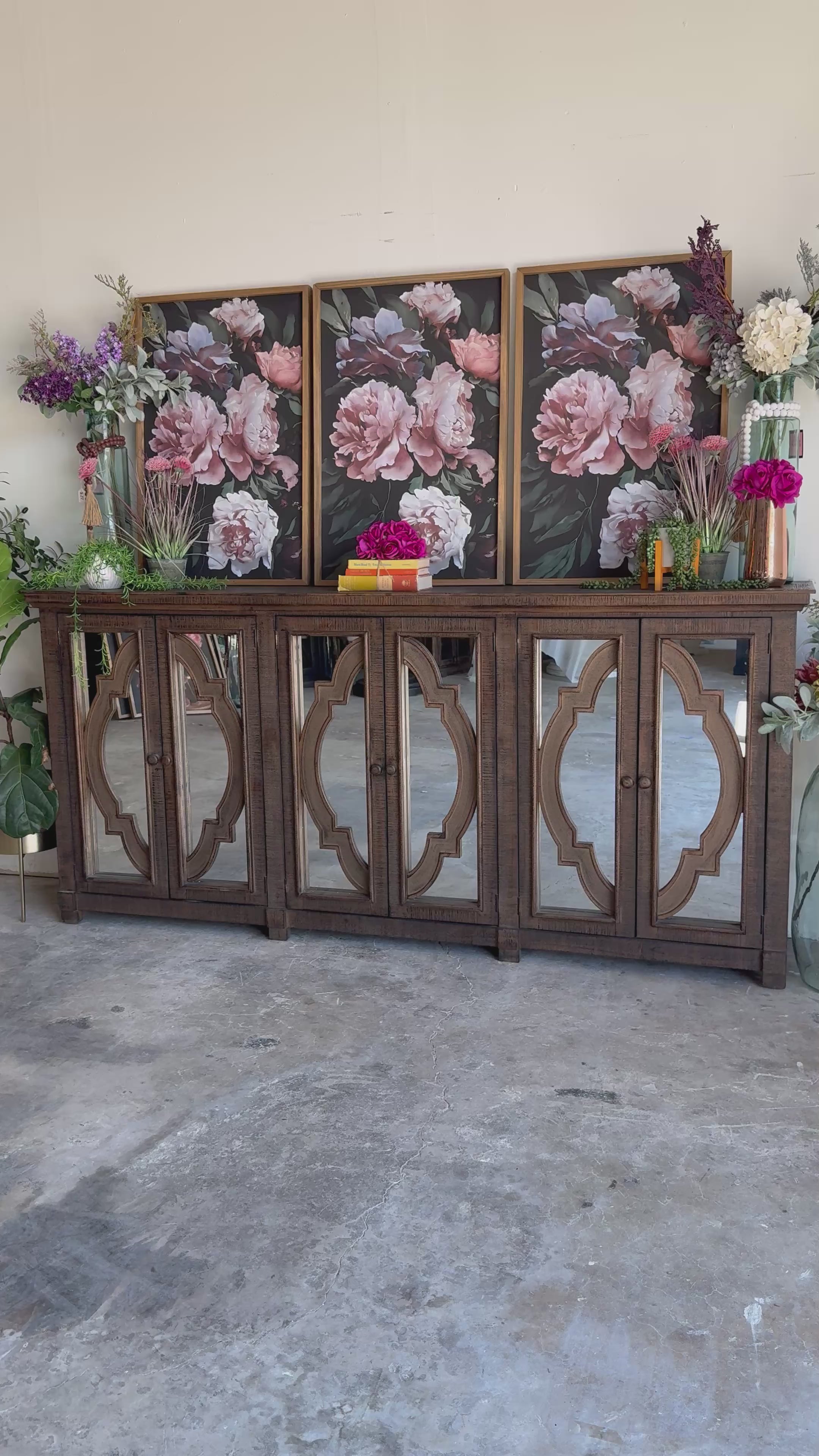 Morgan 6 Door Console-Honeywood