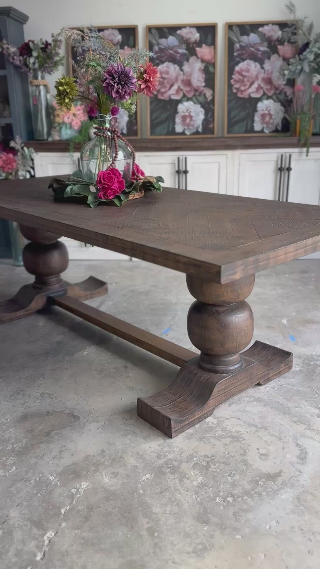 Myla 8 Foot Rounded Pedestal Table-Honeywood™